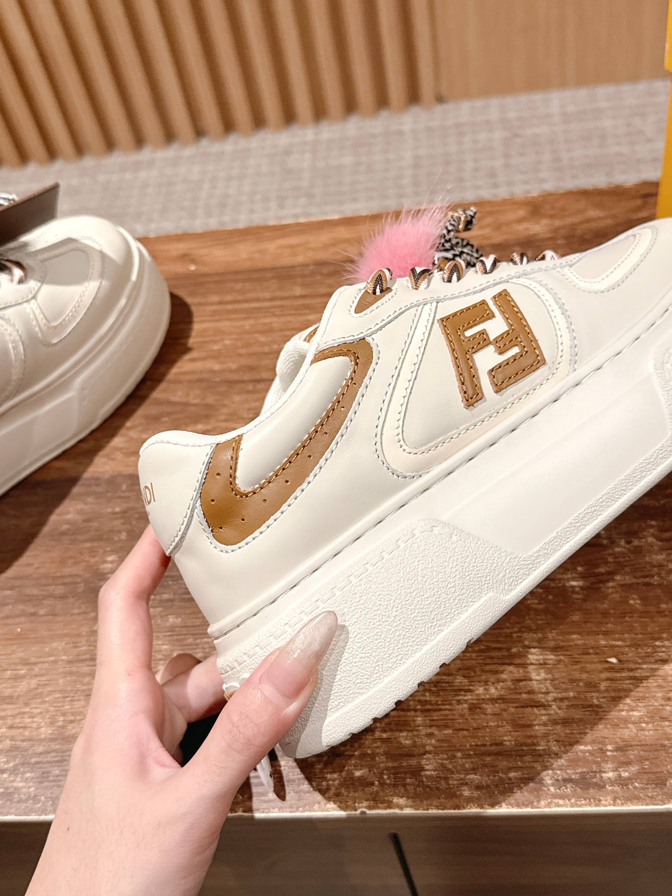 “FENDI Match Platform: New Leather and Suede Sneakers” - 图片 7