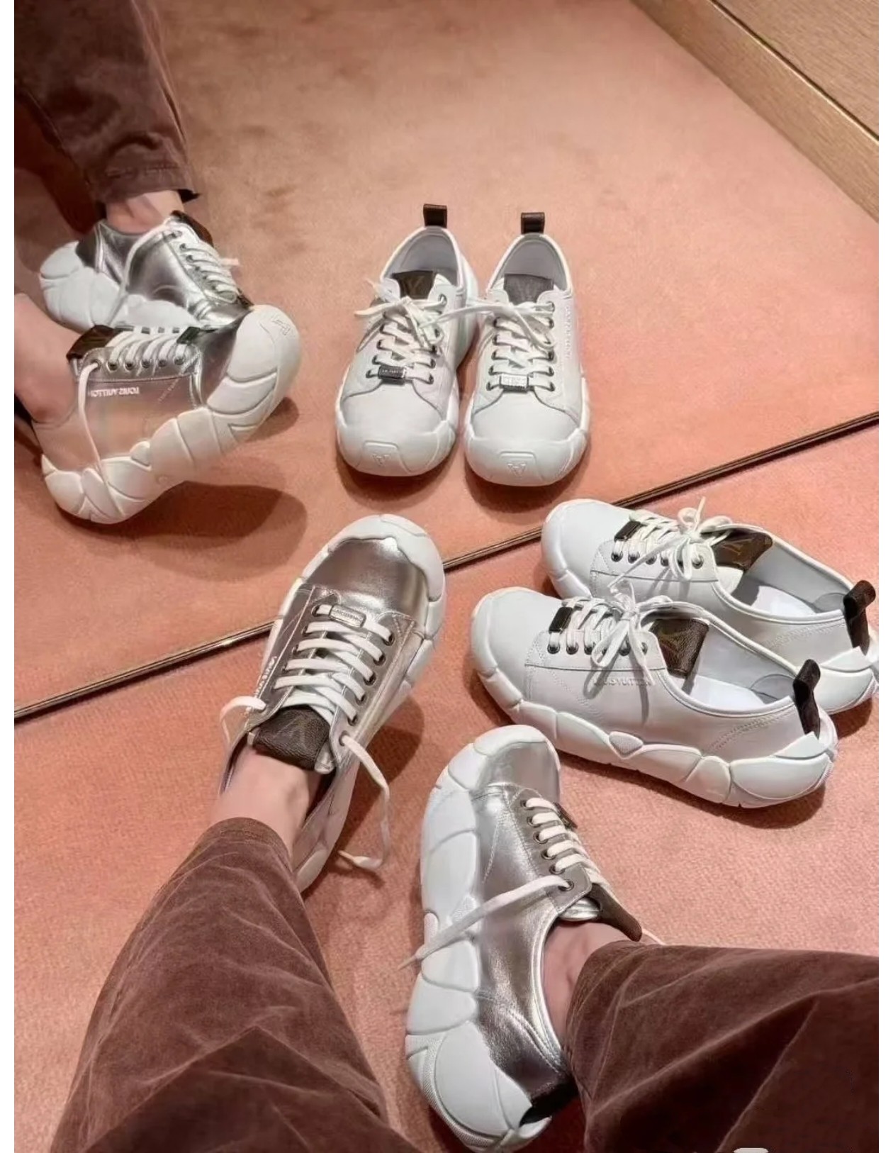 NO:460927,Reference for foot pictures #, Daddy shoes19860909上脚图参考＃,老爹鞋,Women's Shoes