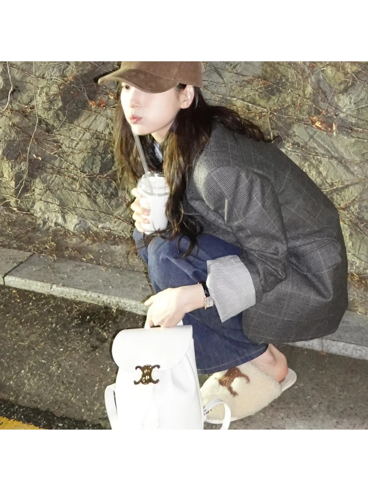 NO:470738,Bae Suzy's same style., half drag19860909裴秀智同款.,半拖,Women's Shoes