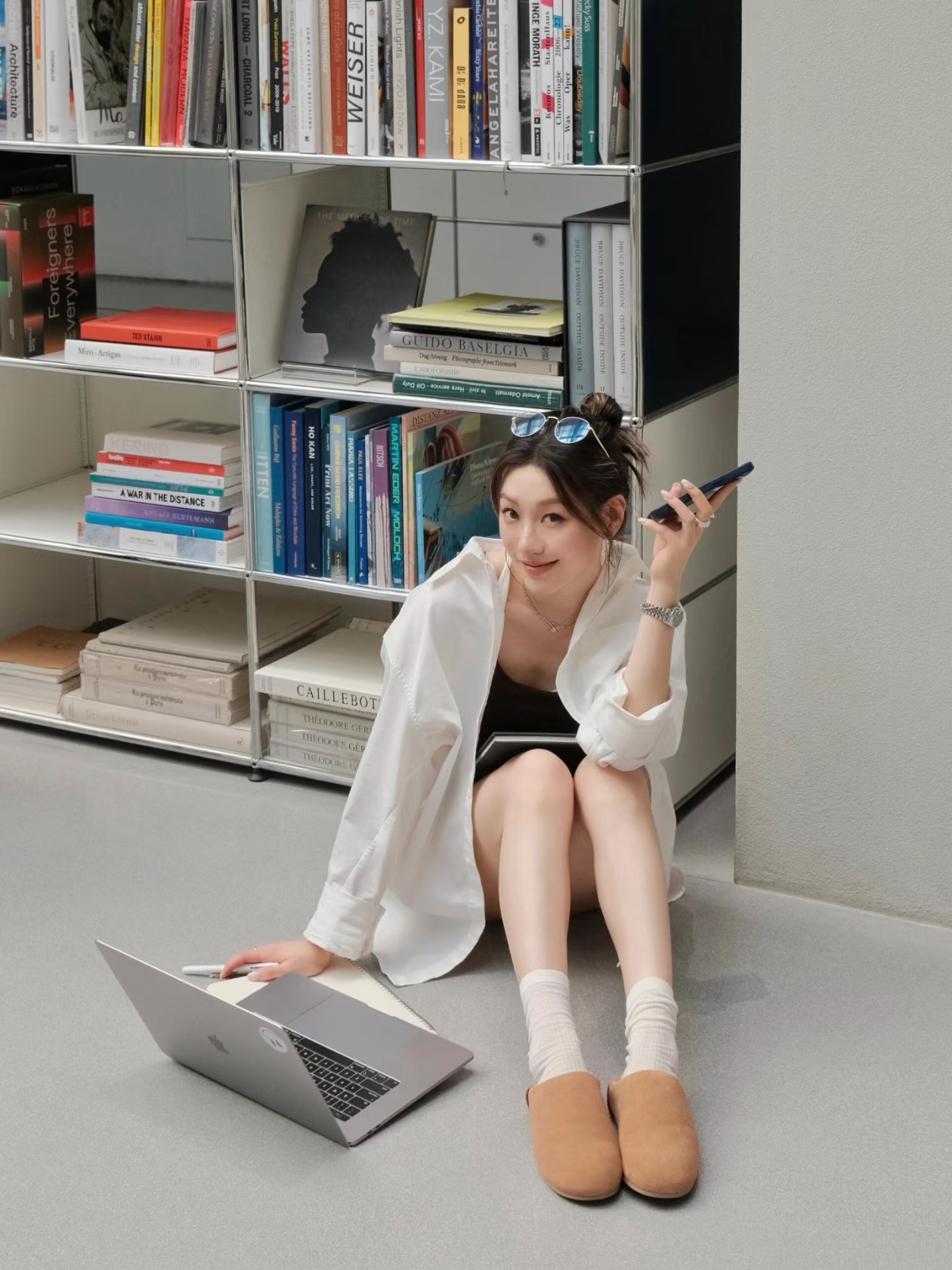 NO:559103,Upper foot picture reference#, half-mooned fur shoes19860909上脚图参考#,半拖毛毛鞋,Women's Shoes