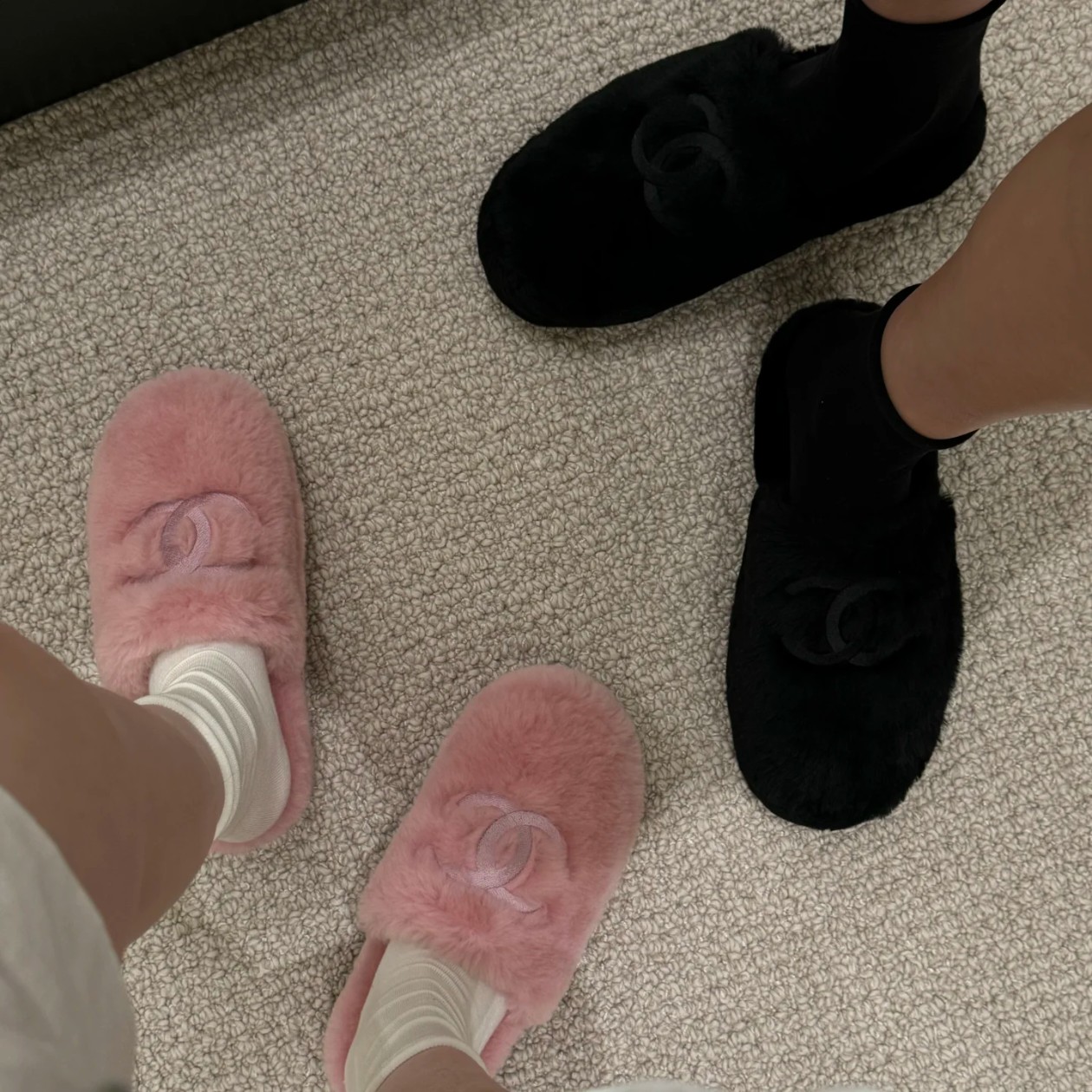 NO:559088,Upper foot picture reference#, half-mooned fur shoes19860909上脚图参考#,半拖毛毛鞋,Women's Shoes