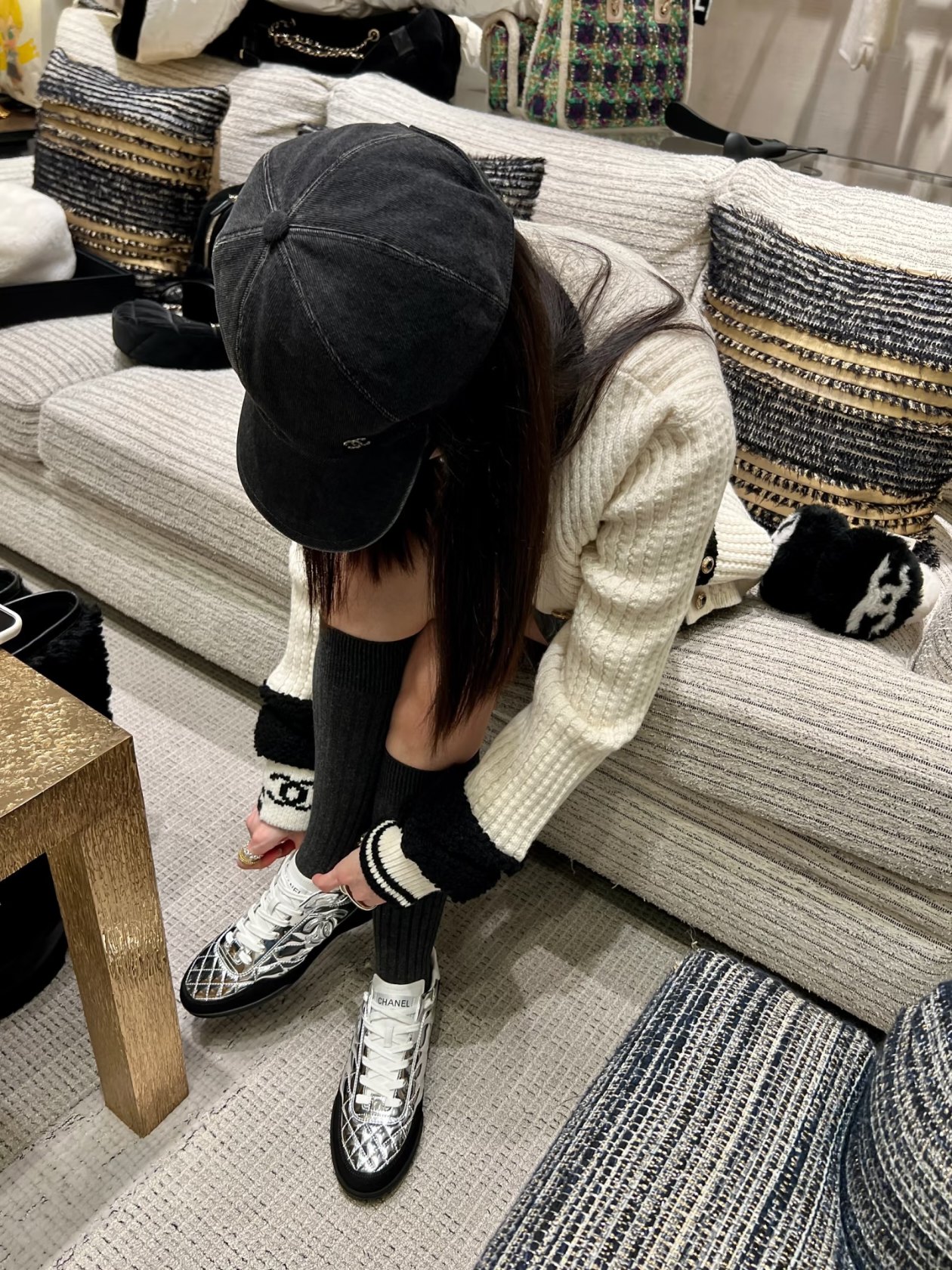 NO:592740,Upper foot picture reference #, casual shoes/sports shoes, sneakers19860909上脚图参考#,休闲鞋/运动鞋,sneakers,Women's Shoes