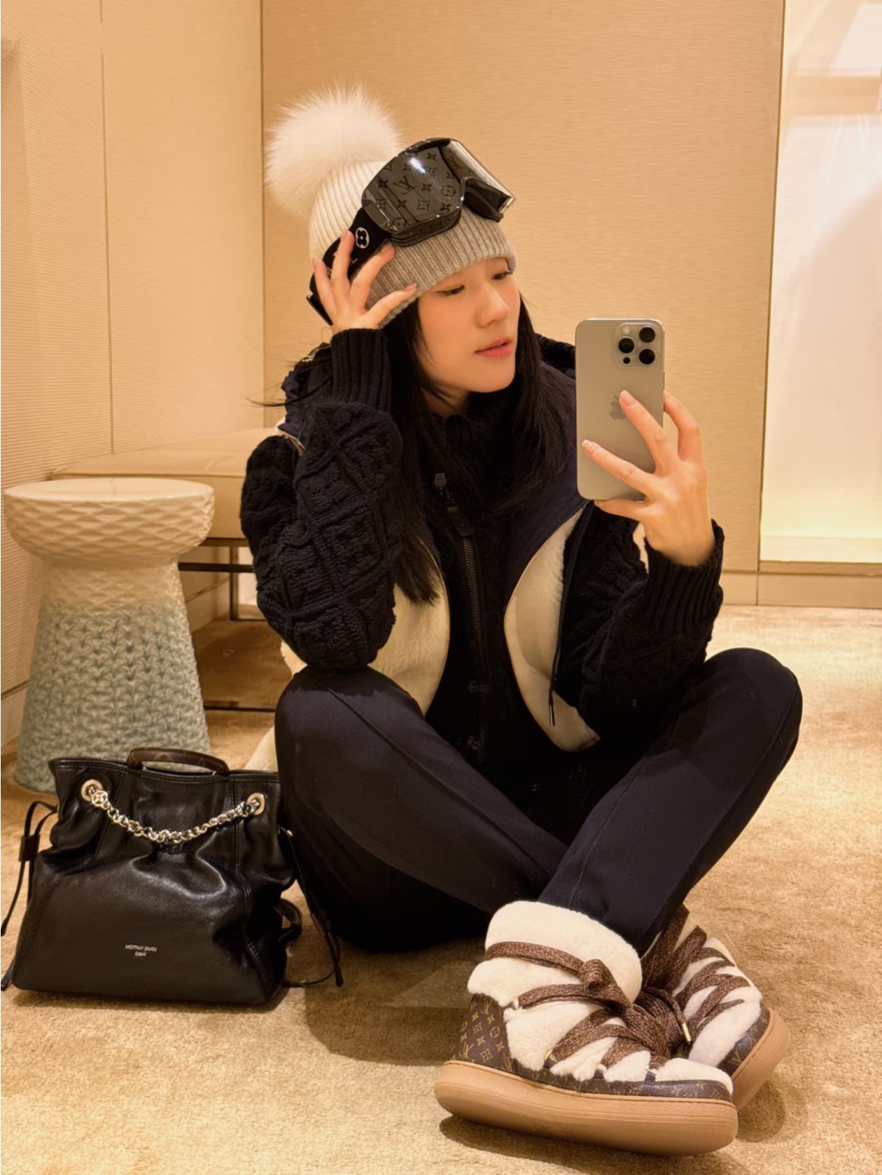 NO:616364,Upper foot picture reference#,snow boots,boots19860909上脚图参考#,雪地靴,boots,Women's Shoes