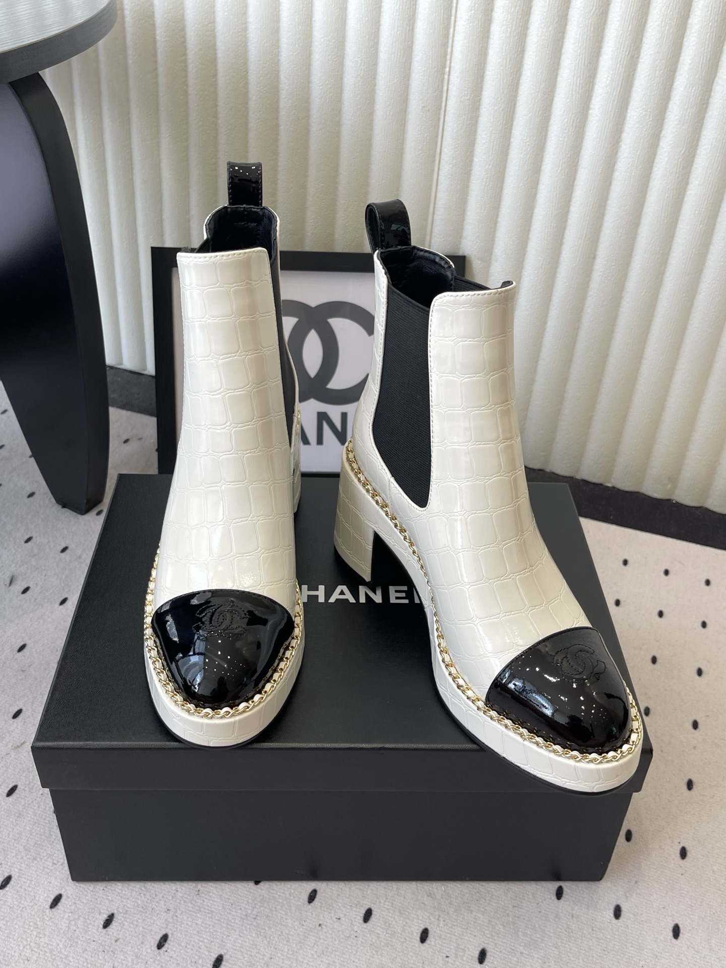Two Tone Chelsea Boots
