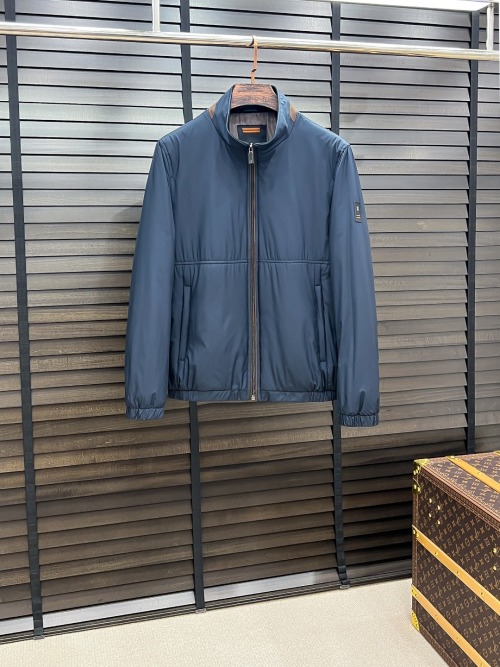 Zegna Men's Quilted Zip-Up Jacket - Lightweight & Warm