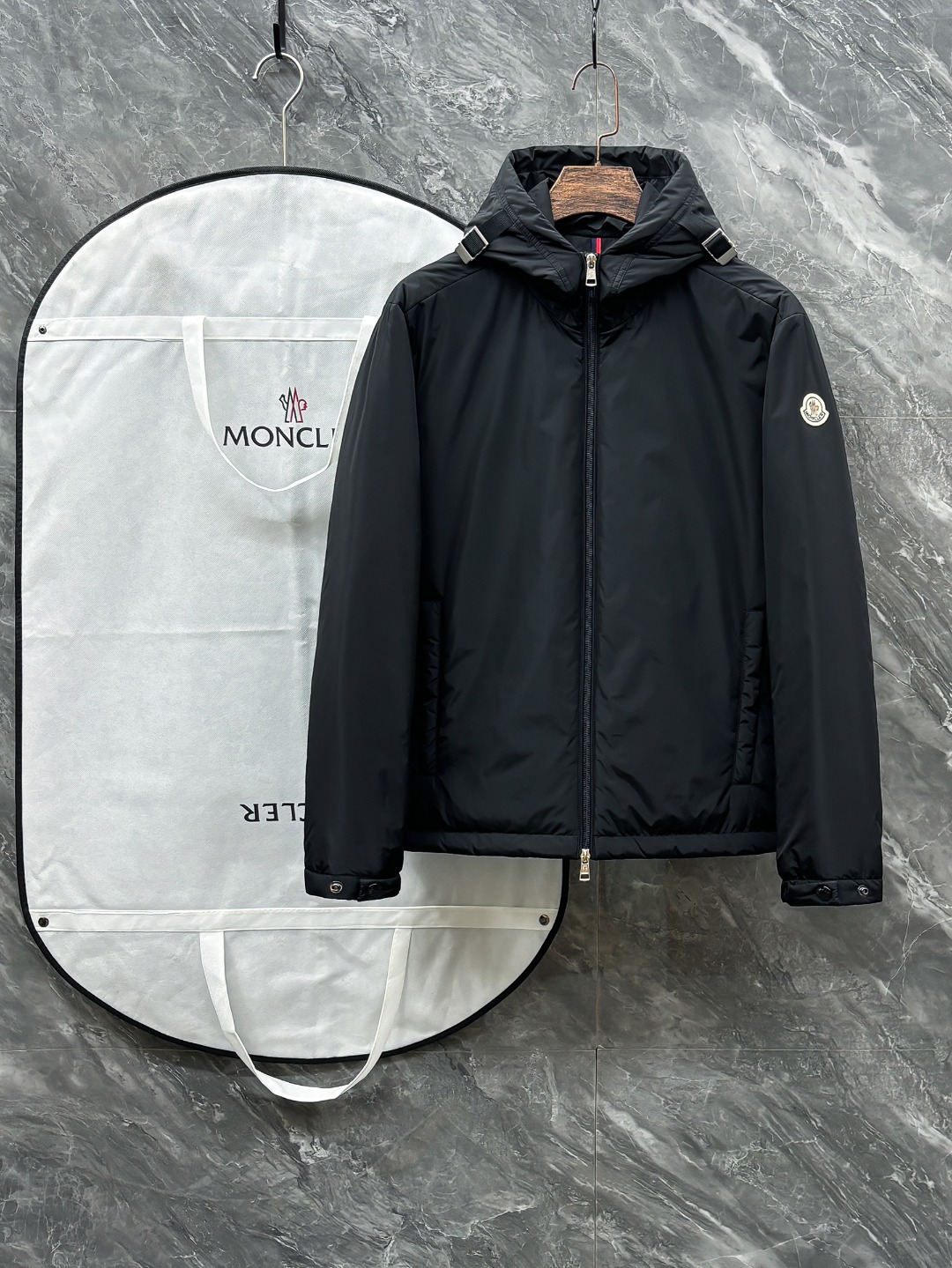 Moncler Men's Hooded Lightweight Padded Jacket, Warm and Stylish Outerwear
