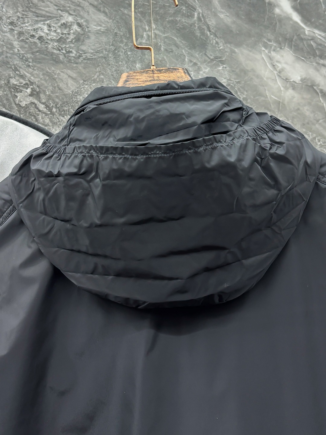 Moncler Men's Black Lightweight Padded Jacket, Stand Collar Coat 8 o 1j2cosrl11moi1jk116rk1icg4vc8