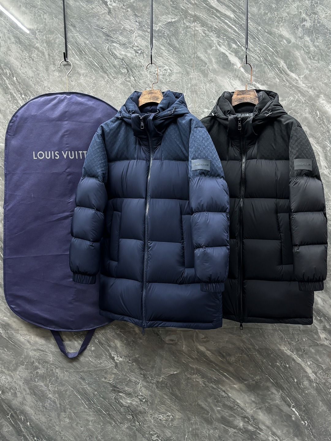 羽C-72 Louis Vuitton-驴家 25秋冬男士时尚连帽长款羽绒服 轻奢时尚休闲风格,轻盈保暖