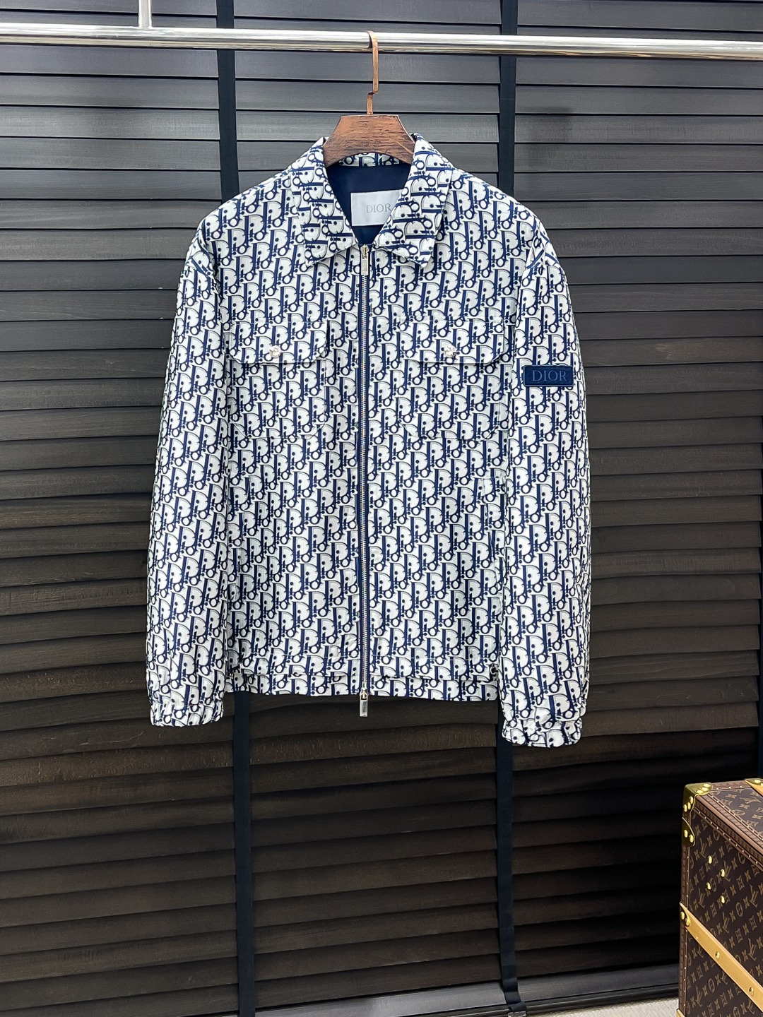 Dior Oblique Patch Collared Jacket