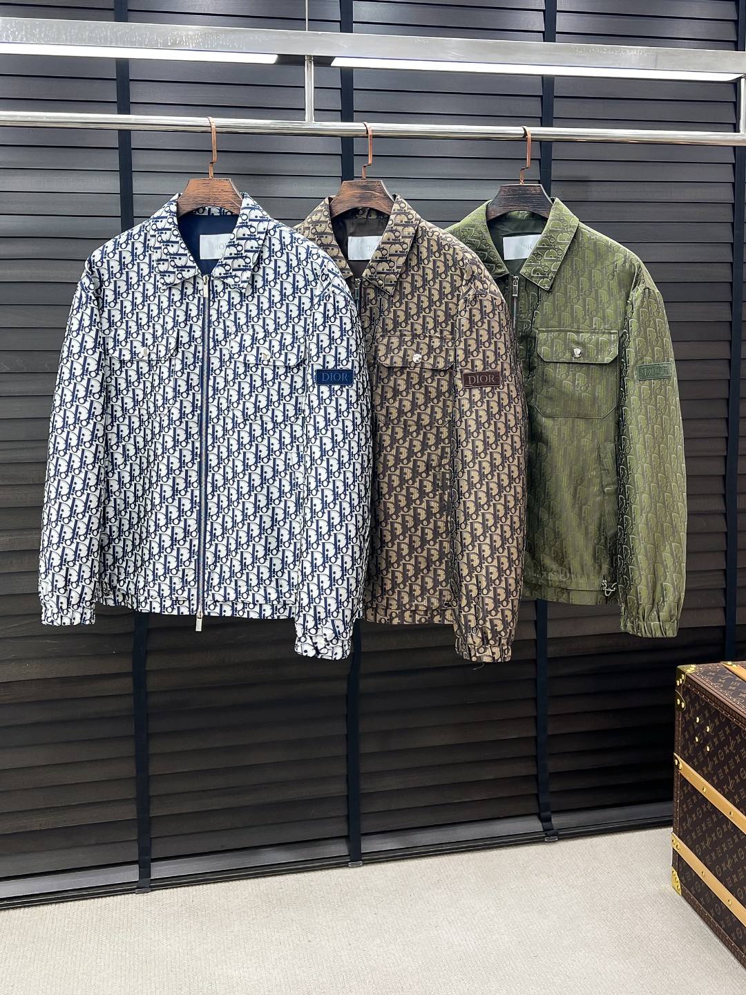 Dior Oblique Patch Collared Jacket