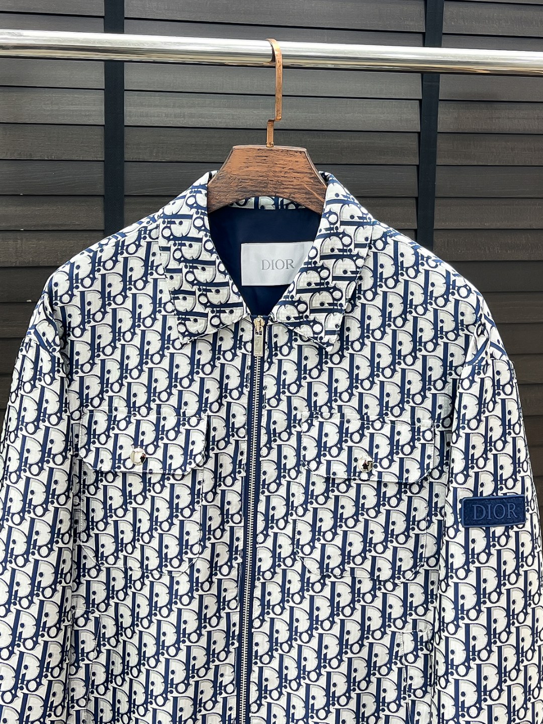 Dior Oblique Patch Collared Jacket