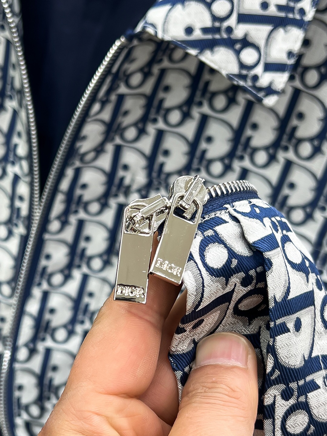 Dior Oblique Patch Collared Jacket