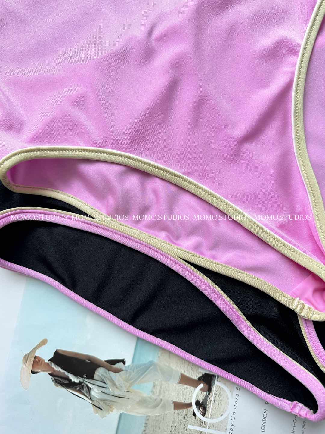 Chanelel 25SS Backless Crisscross Halterneck One-Piece Swimsuit 8 i1751188736034 3495 0 6