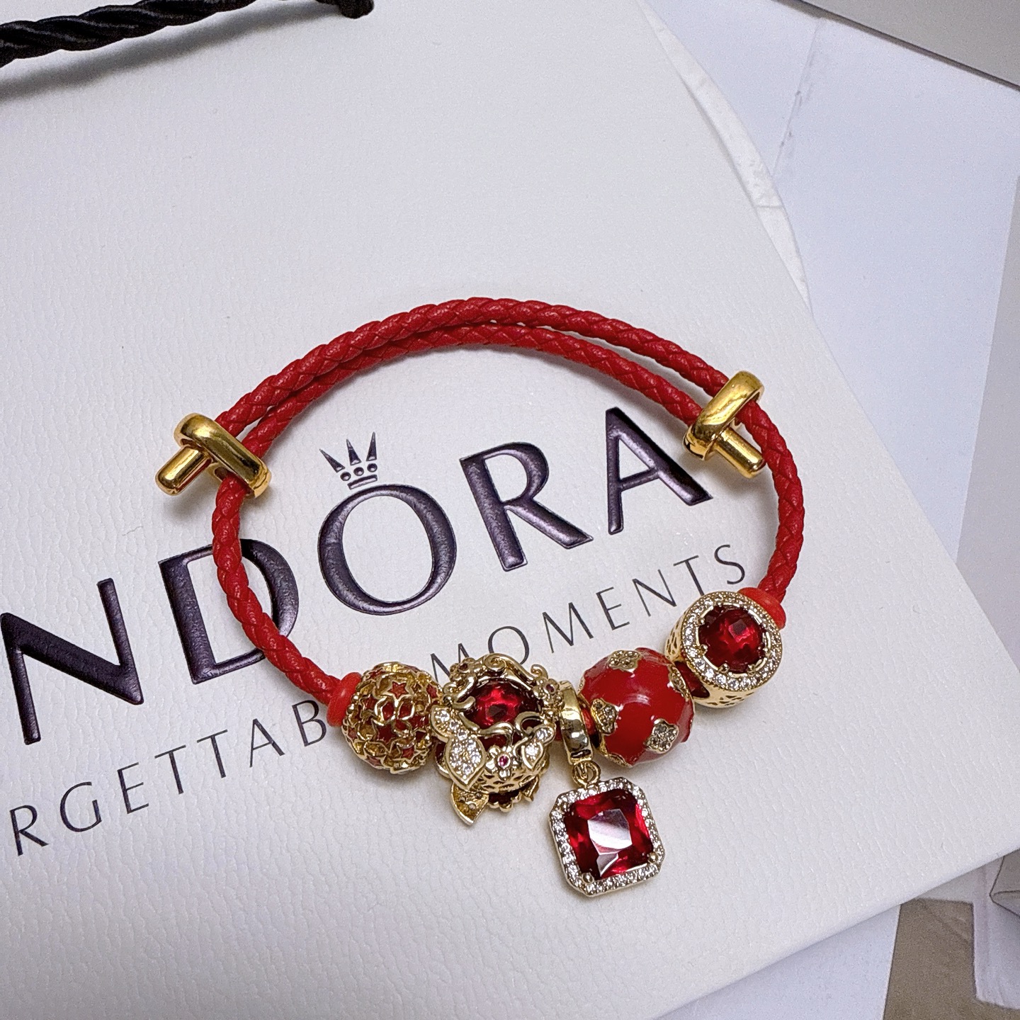 Pandora 7 Star
 Jewelry Bracelet Necklaces & Pendants Red Set With Diamonds