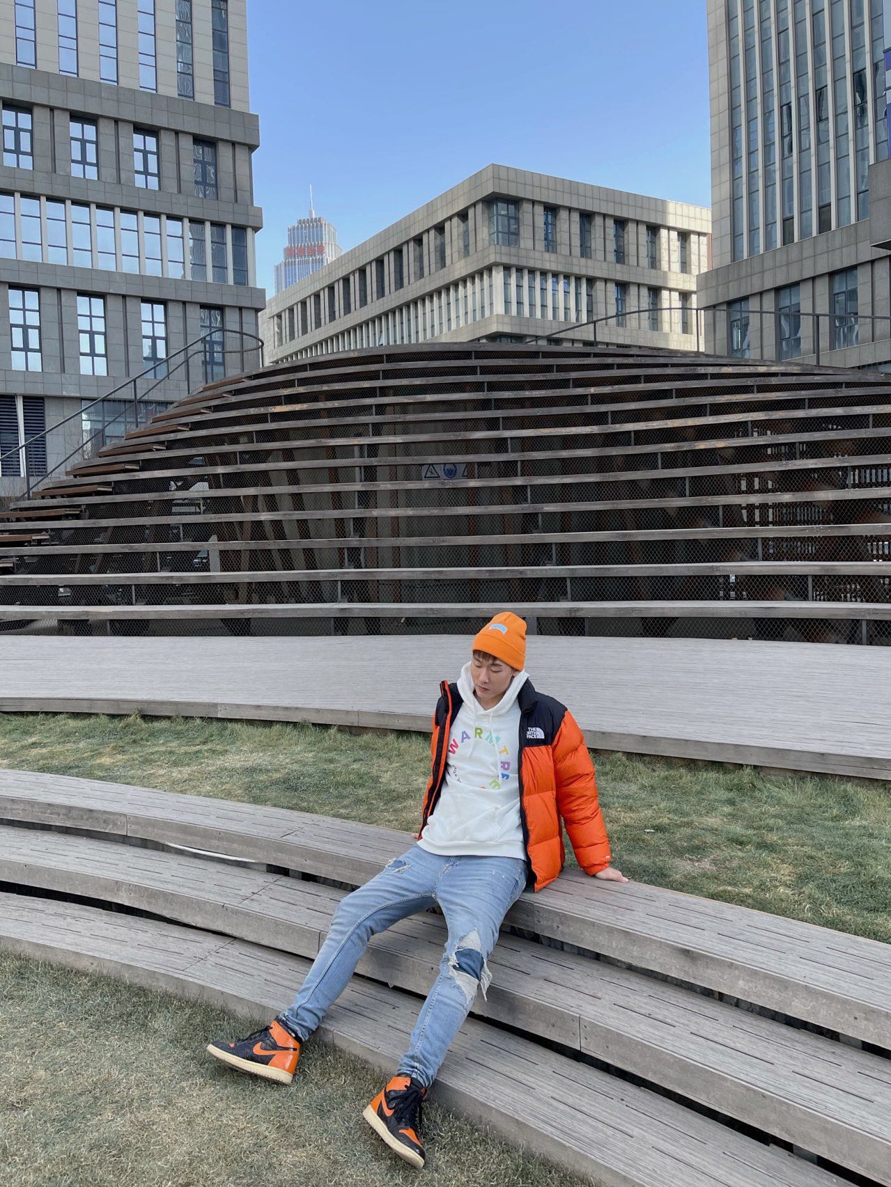 THE NORTH FACE 1996 刺繡 拼接 防寒 コットン ダウン 綿服