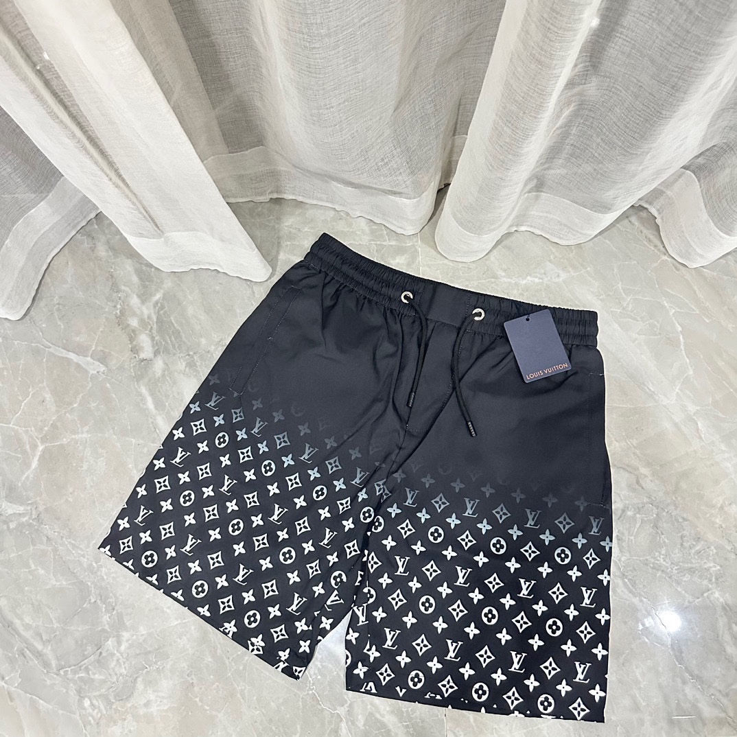Louis Vuitton Clothing Shorts Best Fake
 Black Blue White Unisex Polyester Summer Collection Beach