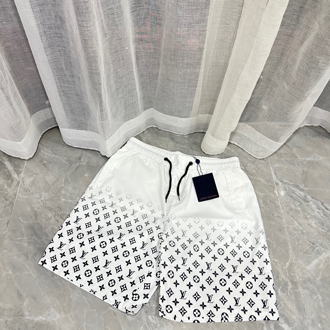 Best Wholesale Replica
 Louis Vuitton Clothing Shorts Black Blue White Unisex Polyester Summer Collection Beach