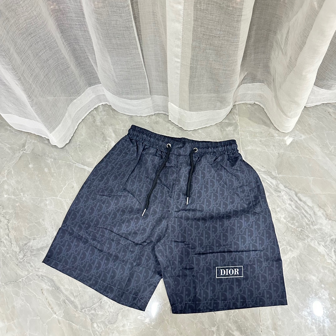 Dior AAA
 Clothing Shorts Practical And Versatile Replica Designer
 Black White Unisex Polyester Summer Collection Beach