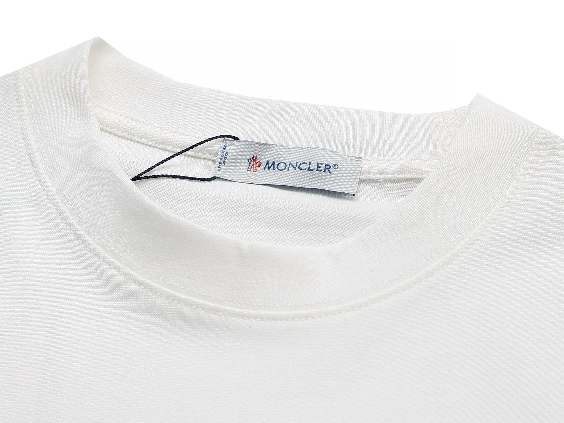 Moncler/Monkey Classic Cotton Top with Refined 1980s Logo, Unisex, XS-L, Original Fabric. - 图片 5