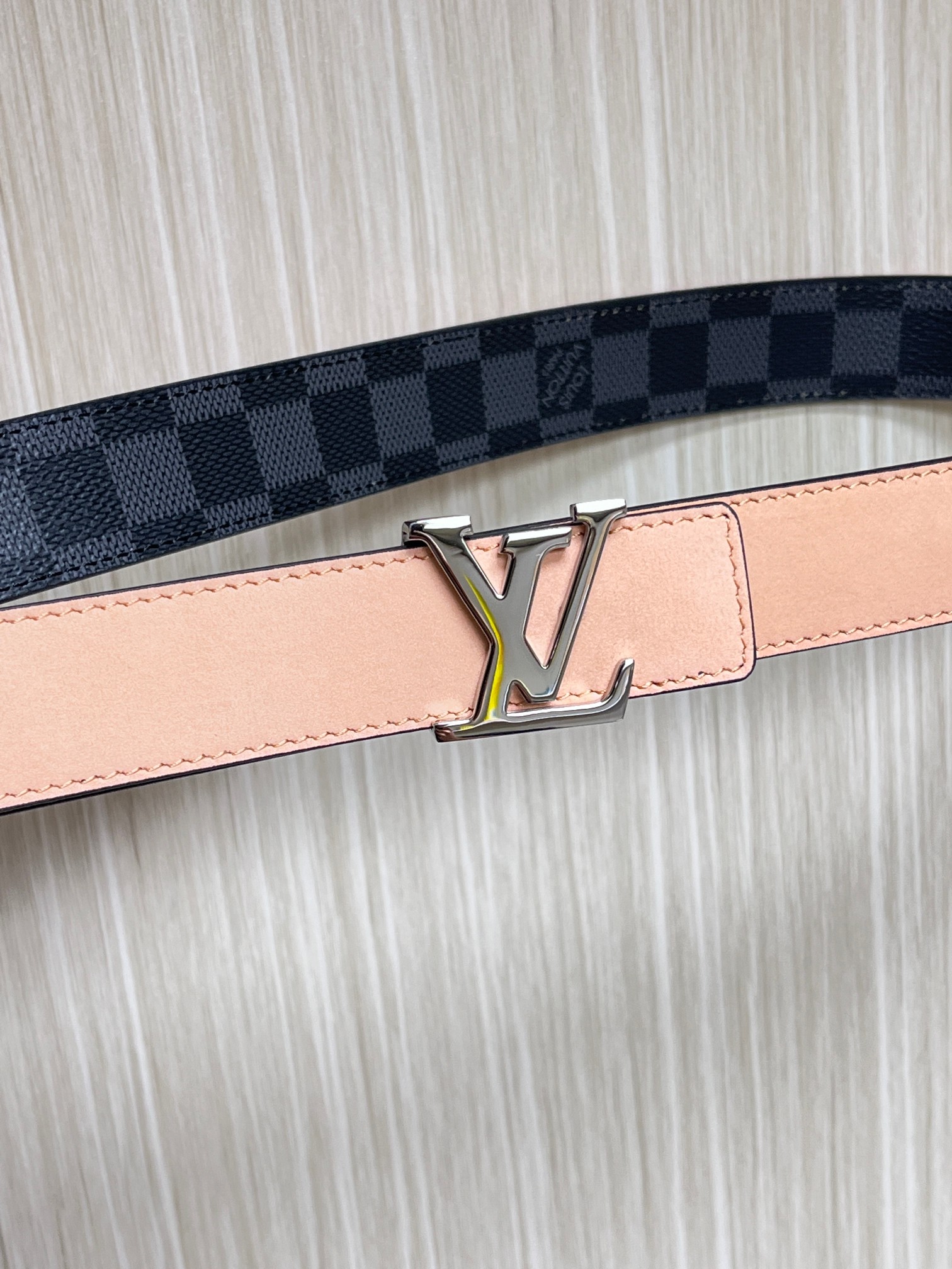 Louis Vuitton 3.0mm Men's Belt with Canvas Print and Calf Leather