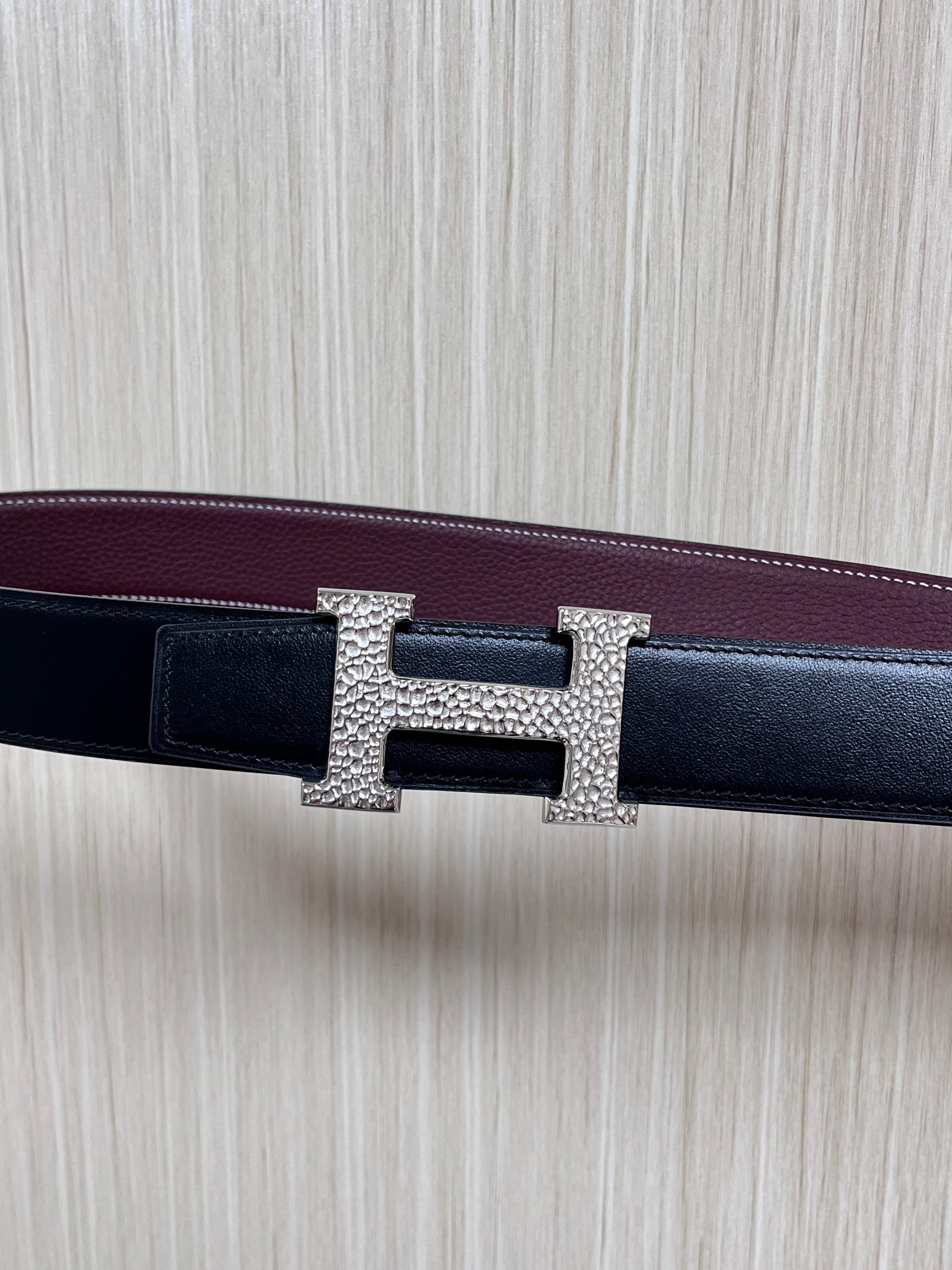 Hermes Style Black Leather Men's Belts Lookbook Reference image 1