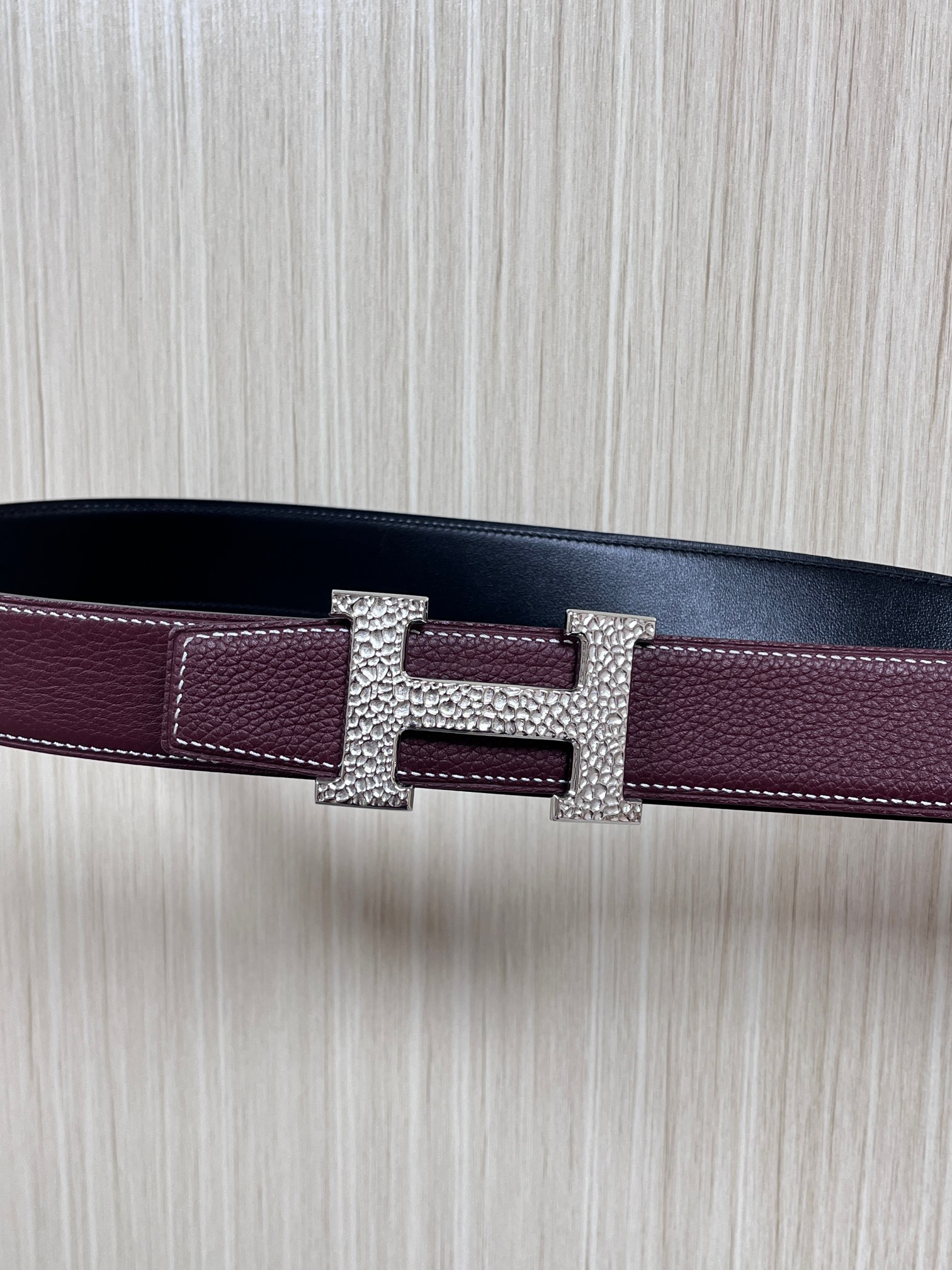 Hermes Style Black Leather Men's Belts Lookbook Reference image 2