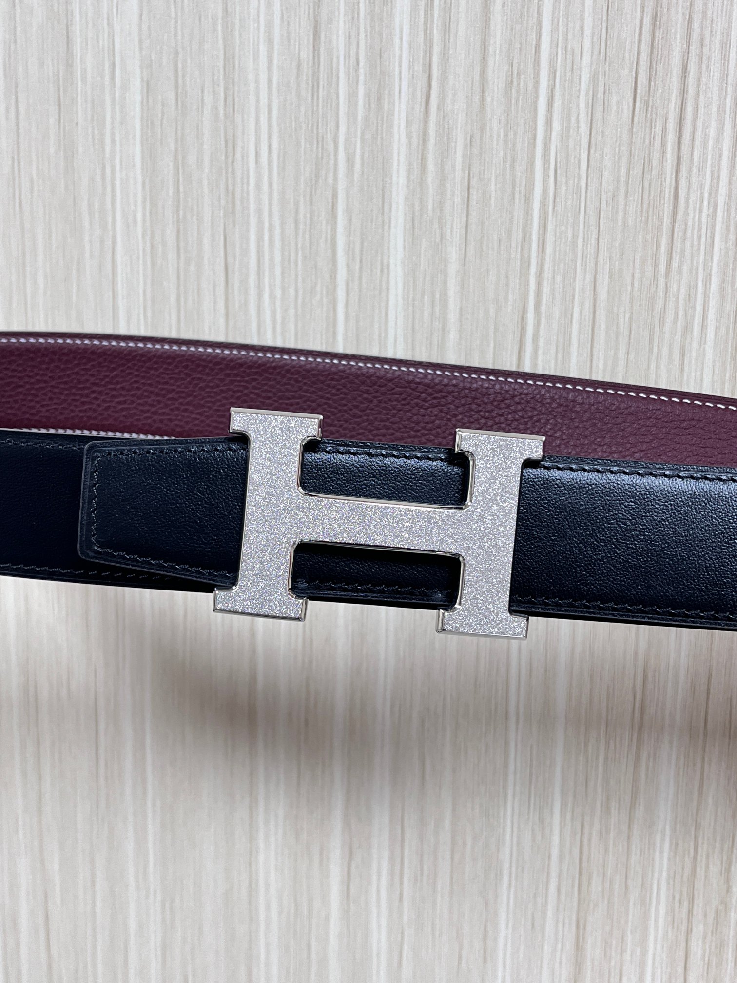 Hermes Style Black Leather Men's Belts Lookbook Reference image 1