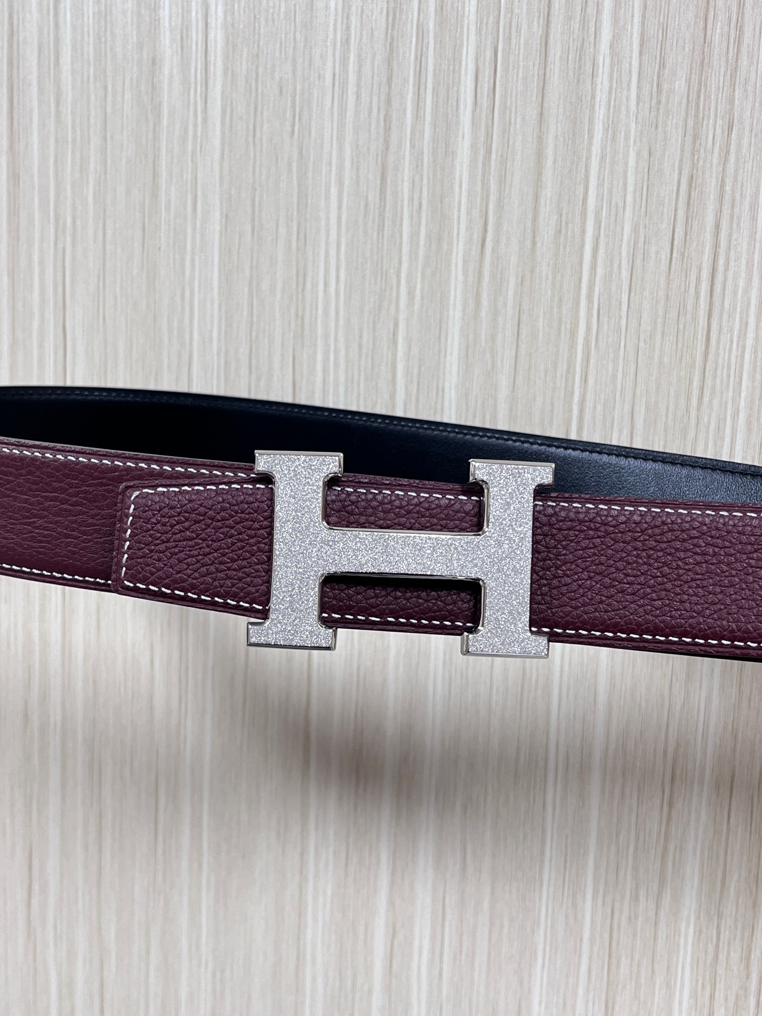 Hermes Style Black Leather Men's Belts Lookbook Reference image 2