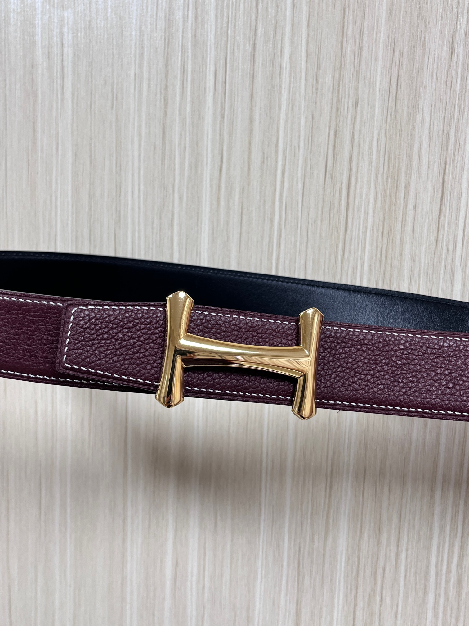 Hermes Style Black Leather Men's Belts Lookbook Reference image 2