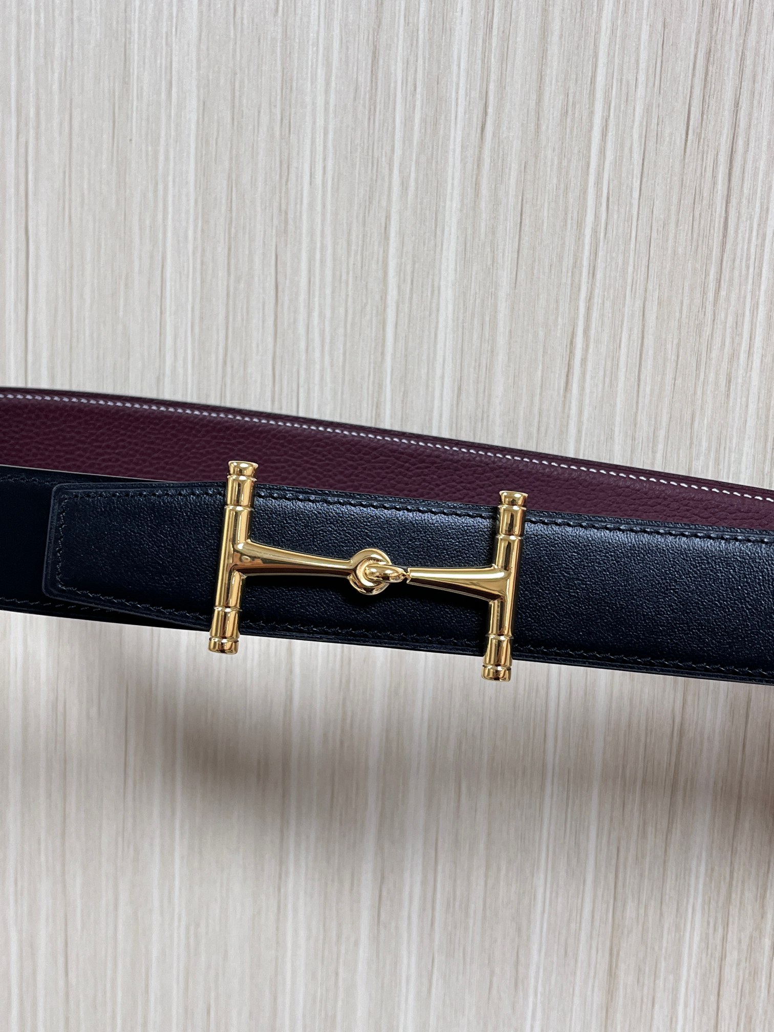Hermes Style Black Leather Men's Belts Lookbook Reference image 1
