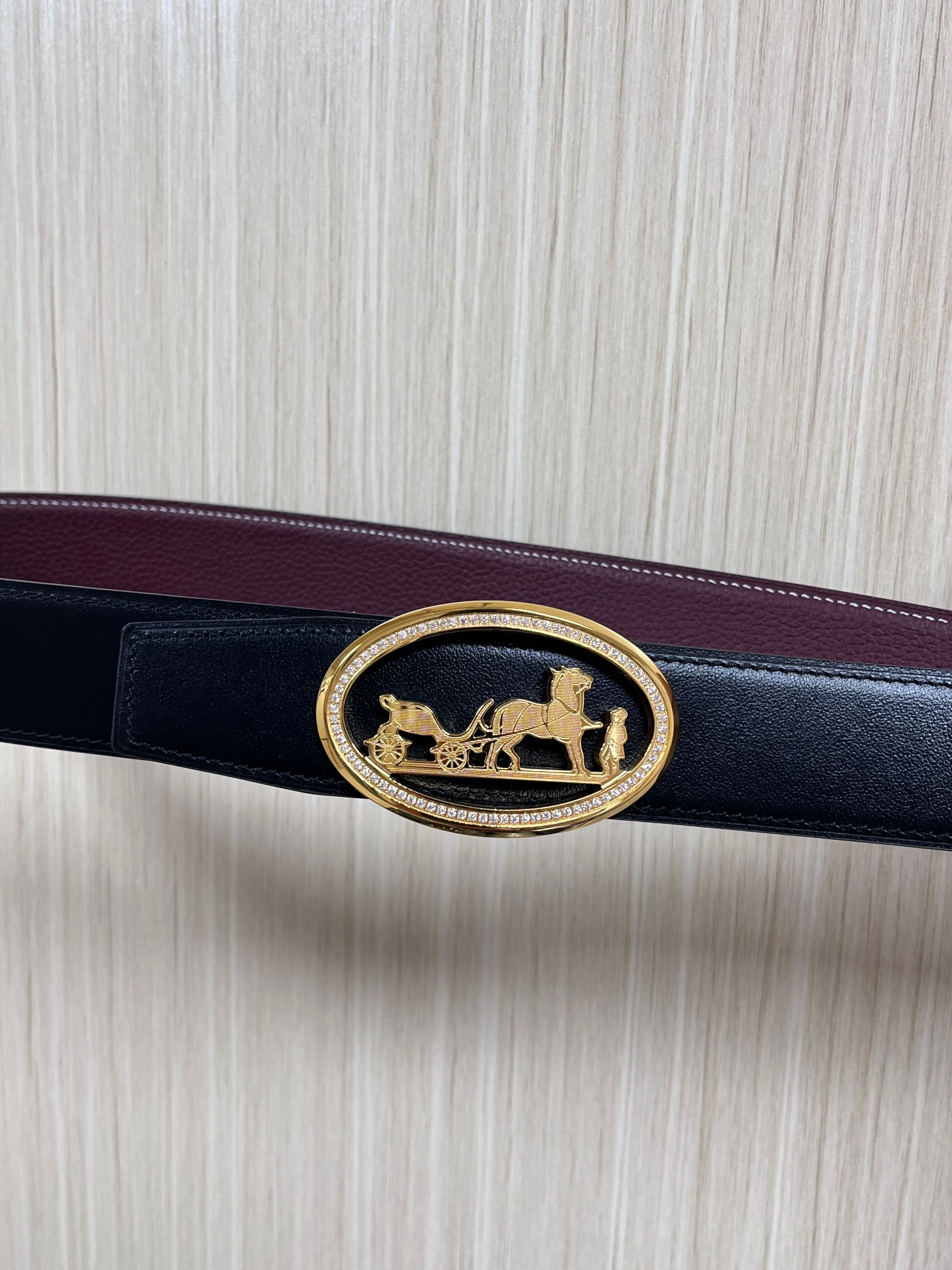Hermes Style Black Leather Men's Belts Lookbook Reference image 1