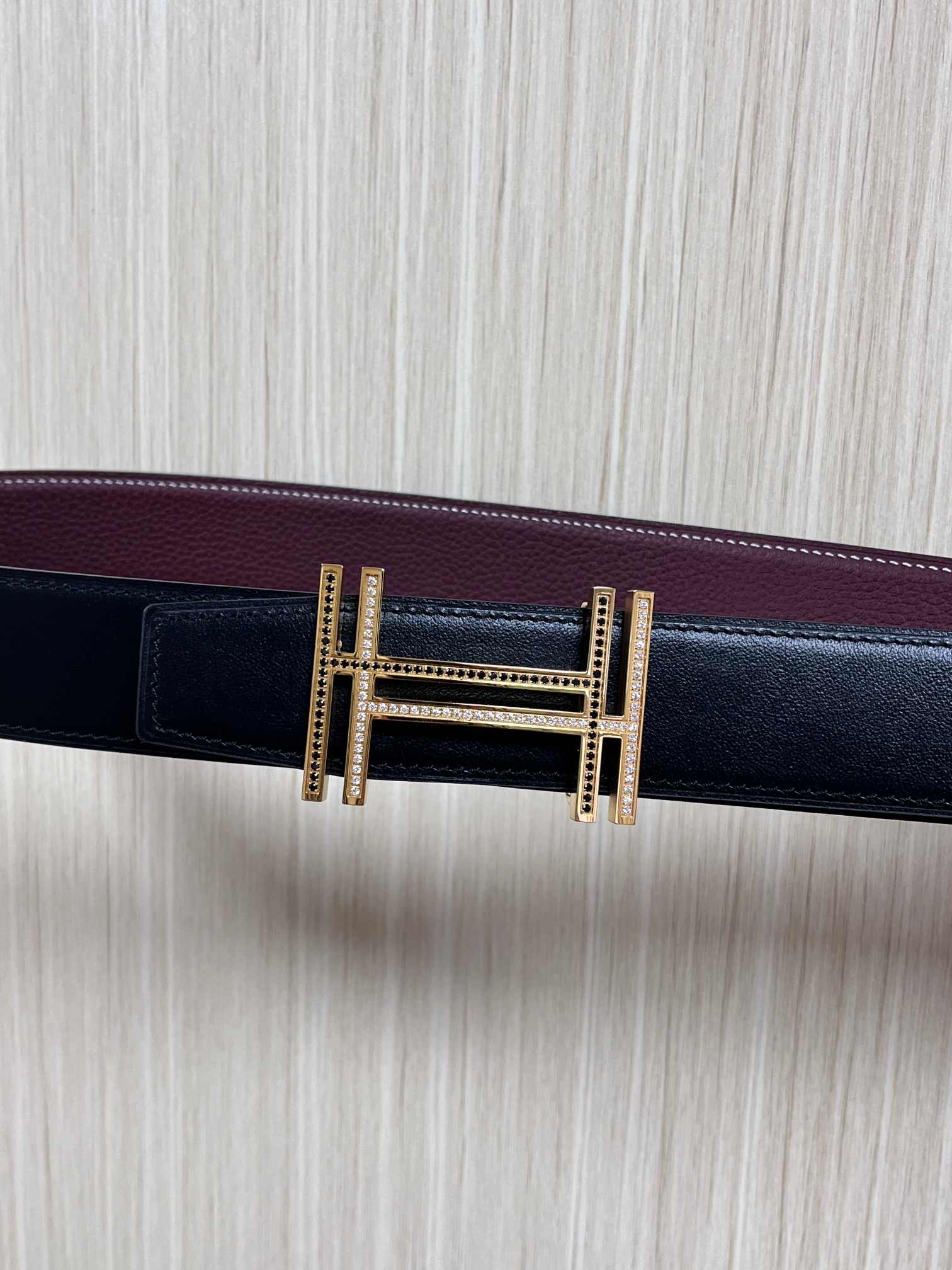 Hermes Style Black Leather Men's Belts Lookbook Reference image 1