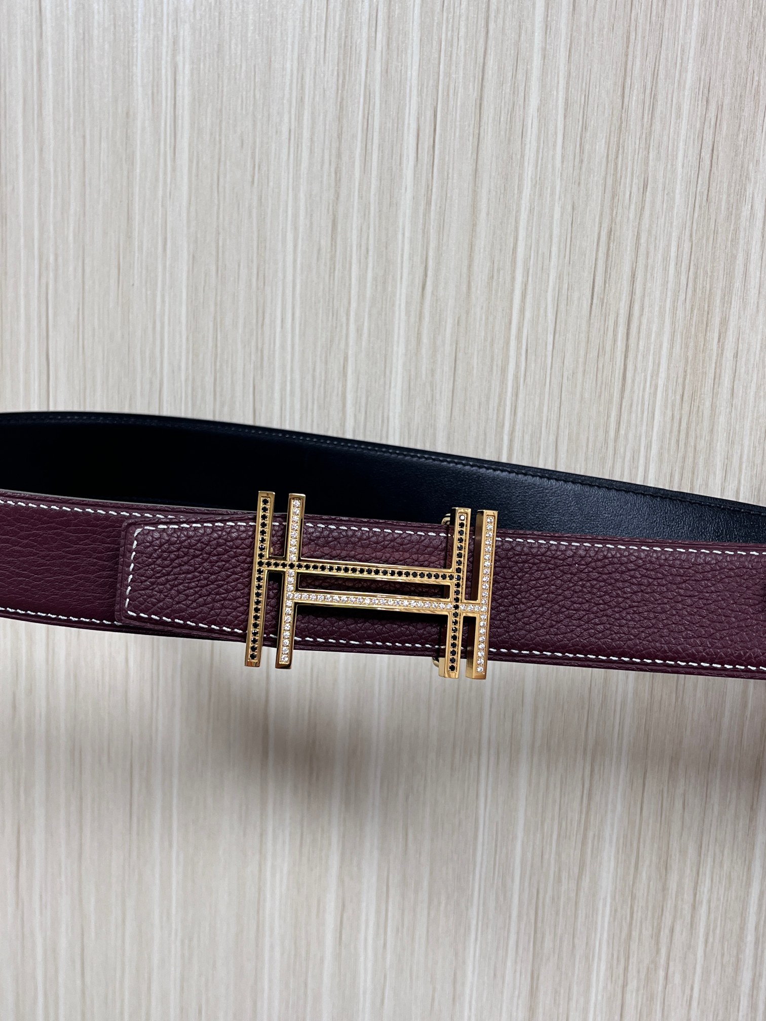 Hermes Style Black Leather Men's Belts Lookbook Reference image 2
