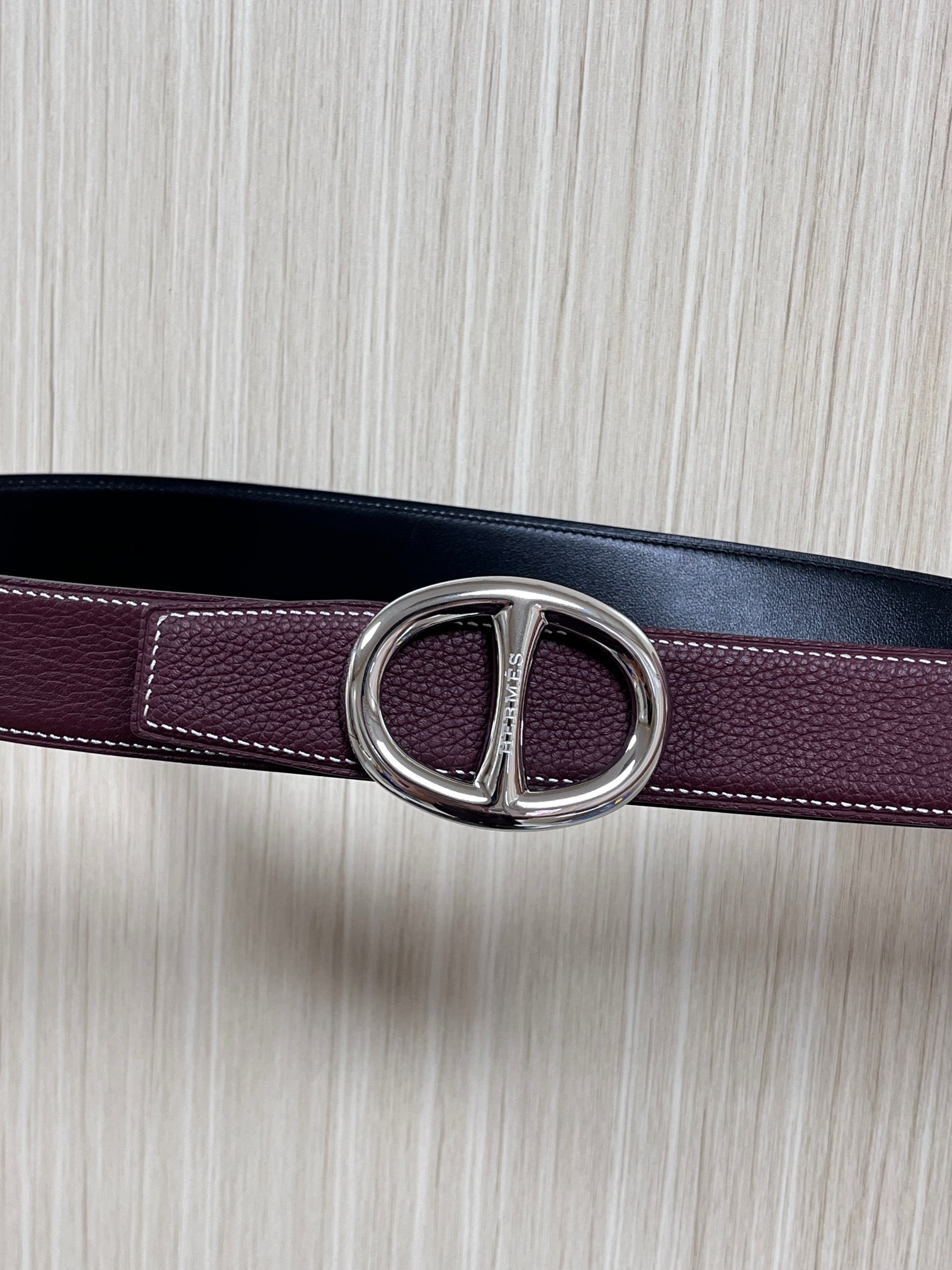 Hermes Style Black Leather Men's Belts Lookbook Reference image 2