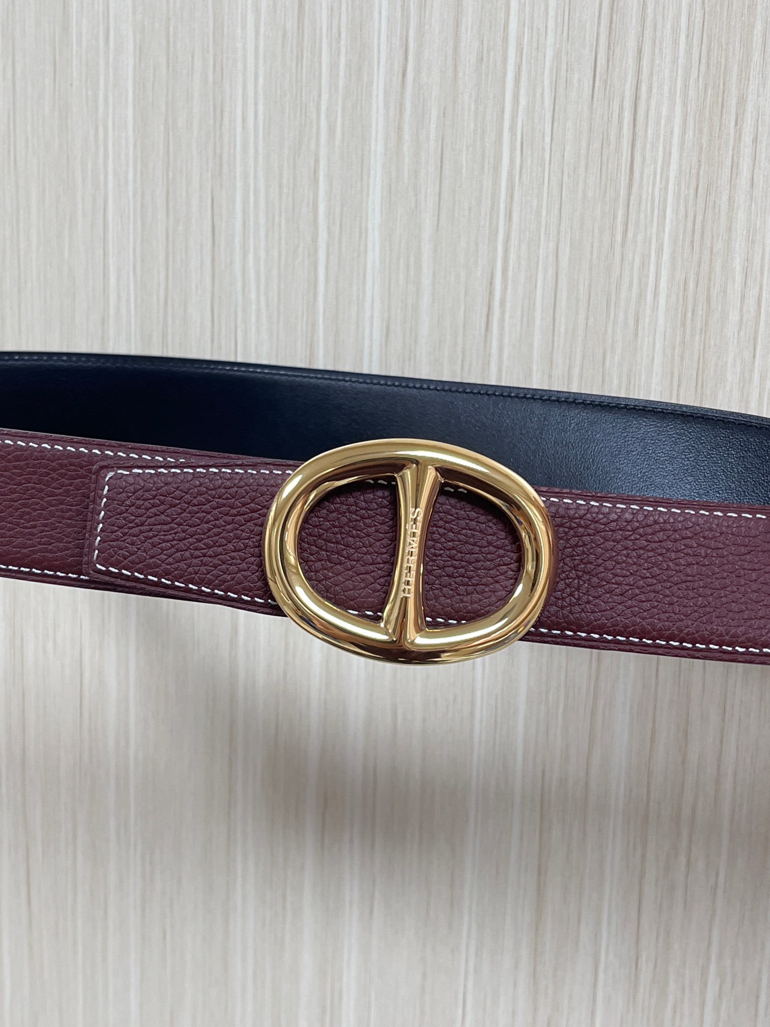Hermes Style Black Leather Men's Belts Lookbook Reference image 2