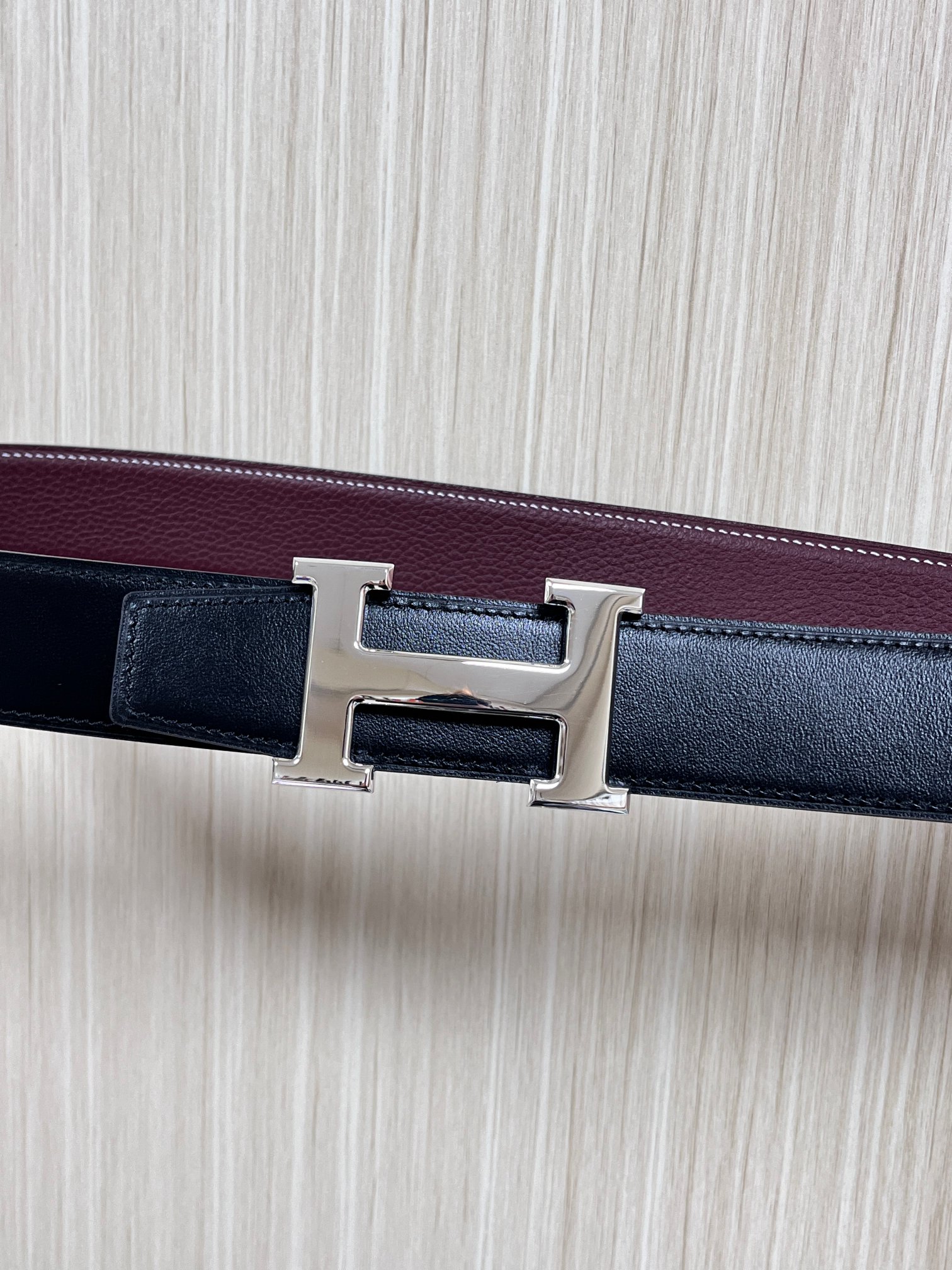 Hermes Style Black Leather Men's Belts Lookbook Reference image 1