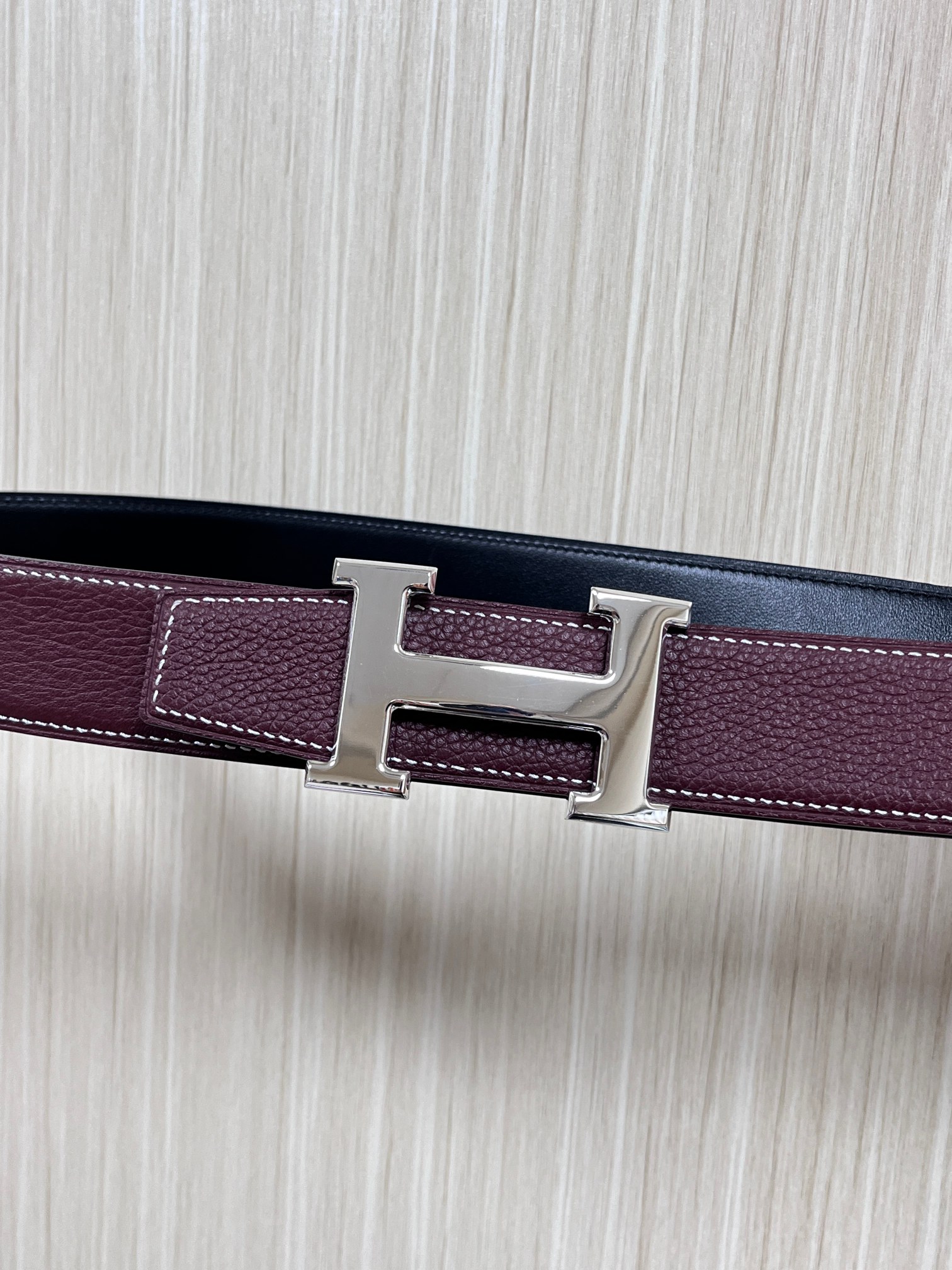Hermes Style Black Leather Men's Belts Lookbook Reference image 2