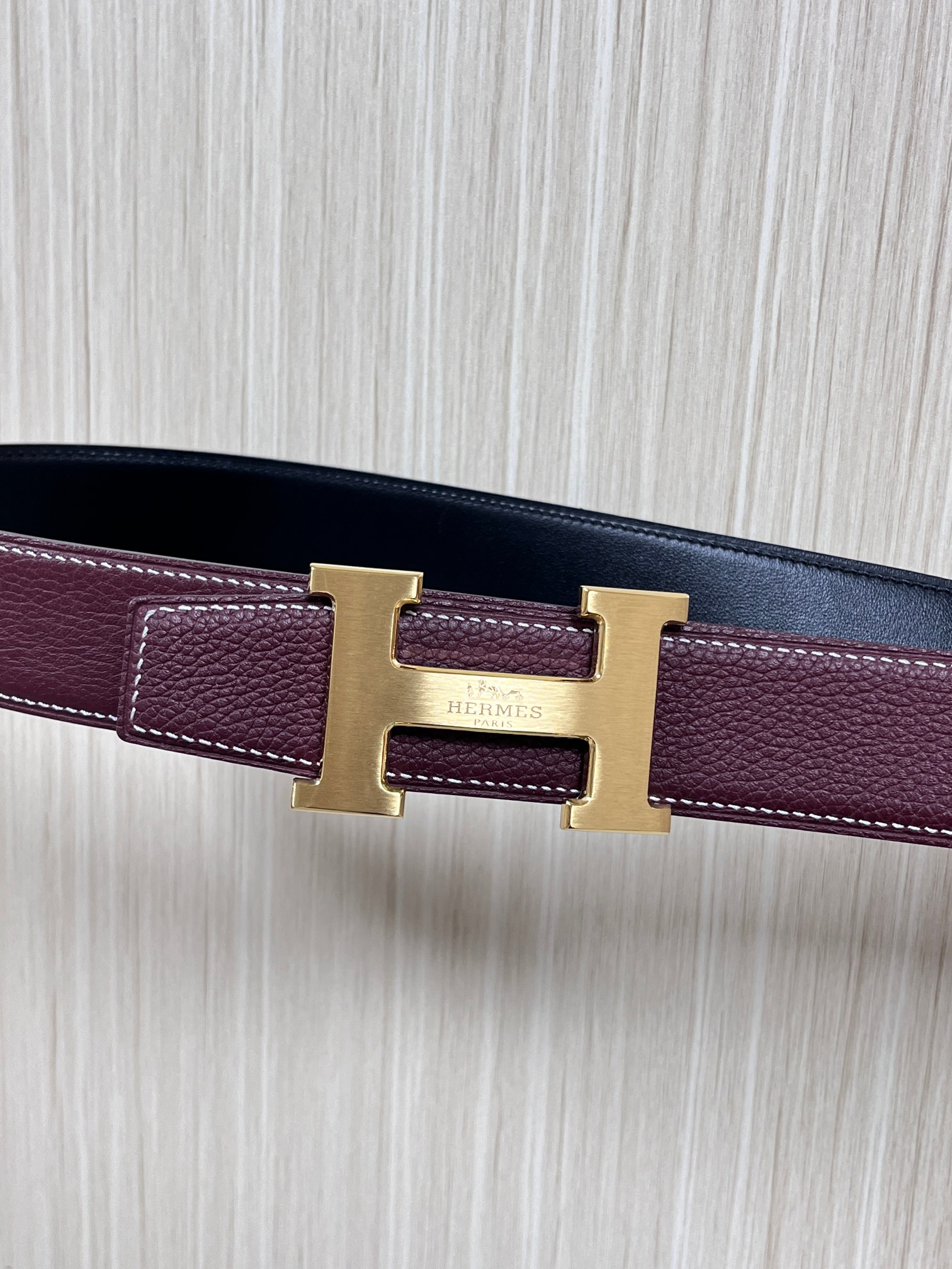 Hermes Style Black Leather Men's Belts Lookbook Reference image 2
