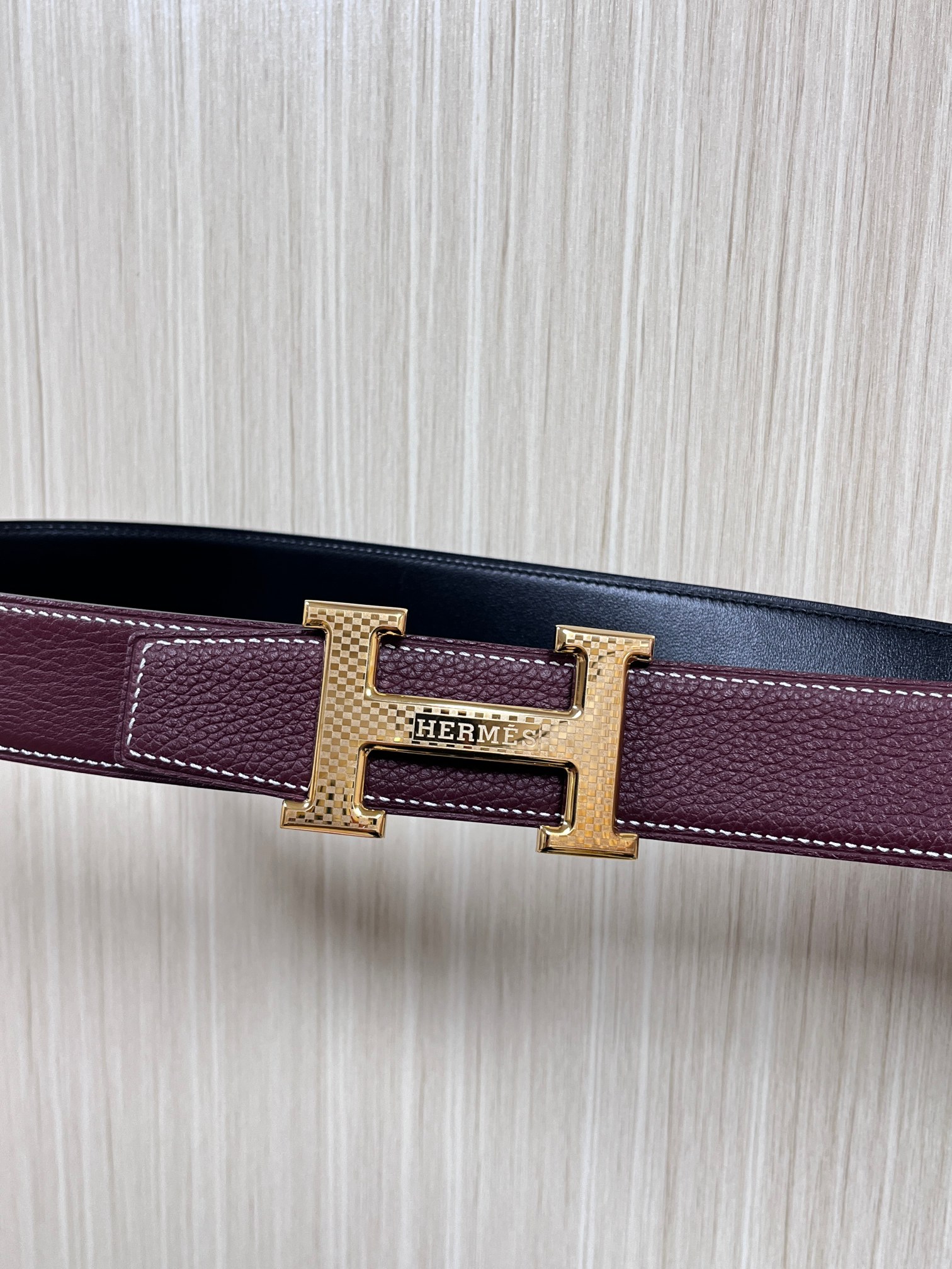 Hermes Style Black Leather Men's Belts Lookbook Reference image 2