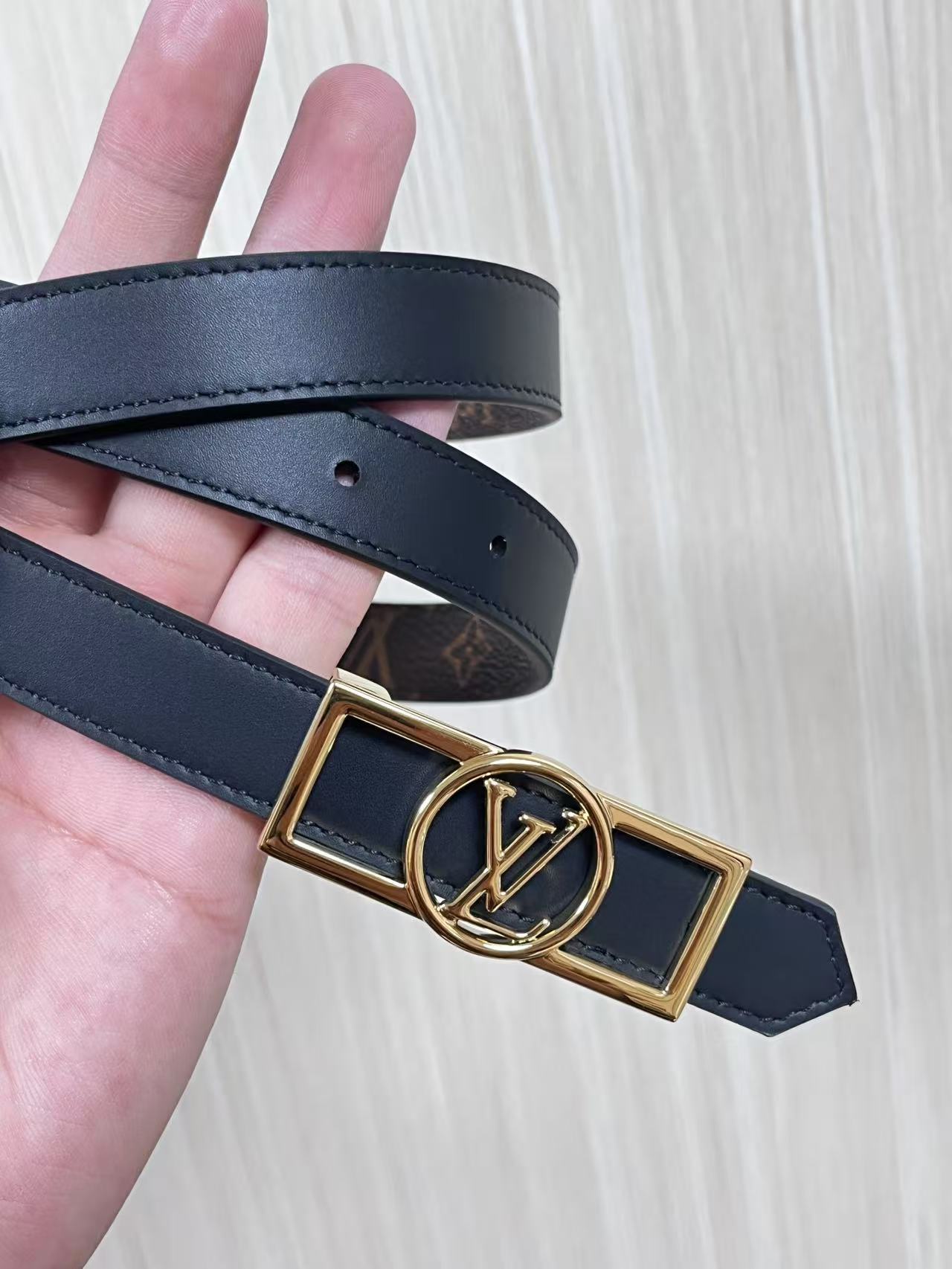 LV Style Leather Top Handle Bag Women's Belts Women's Belt detail image 6 from source 754106