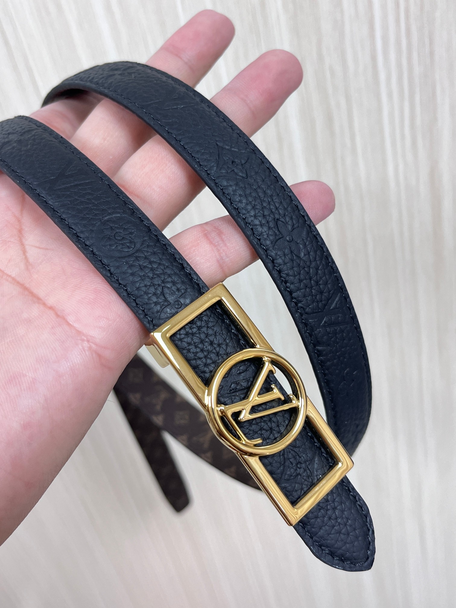 LV Style Leather Top Handle Bag Women's Belts Women's Belt detail image 4 from source 754105