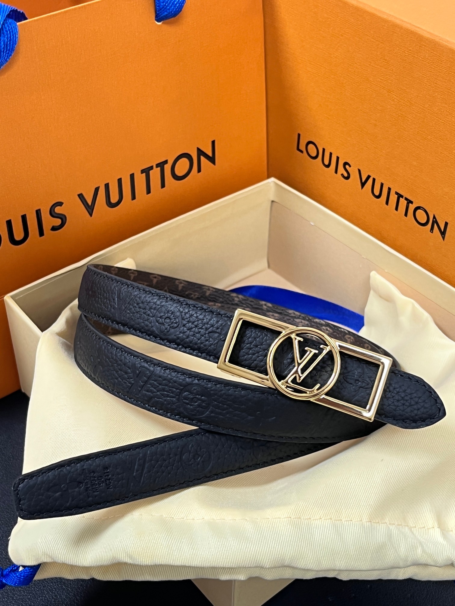 LV Style Leather Top Handle Bag Women's Belts Women's Belt detail image 6 from source 754105
