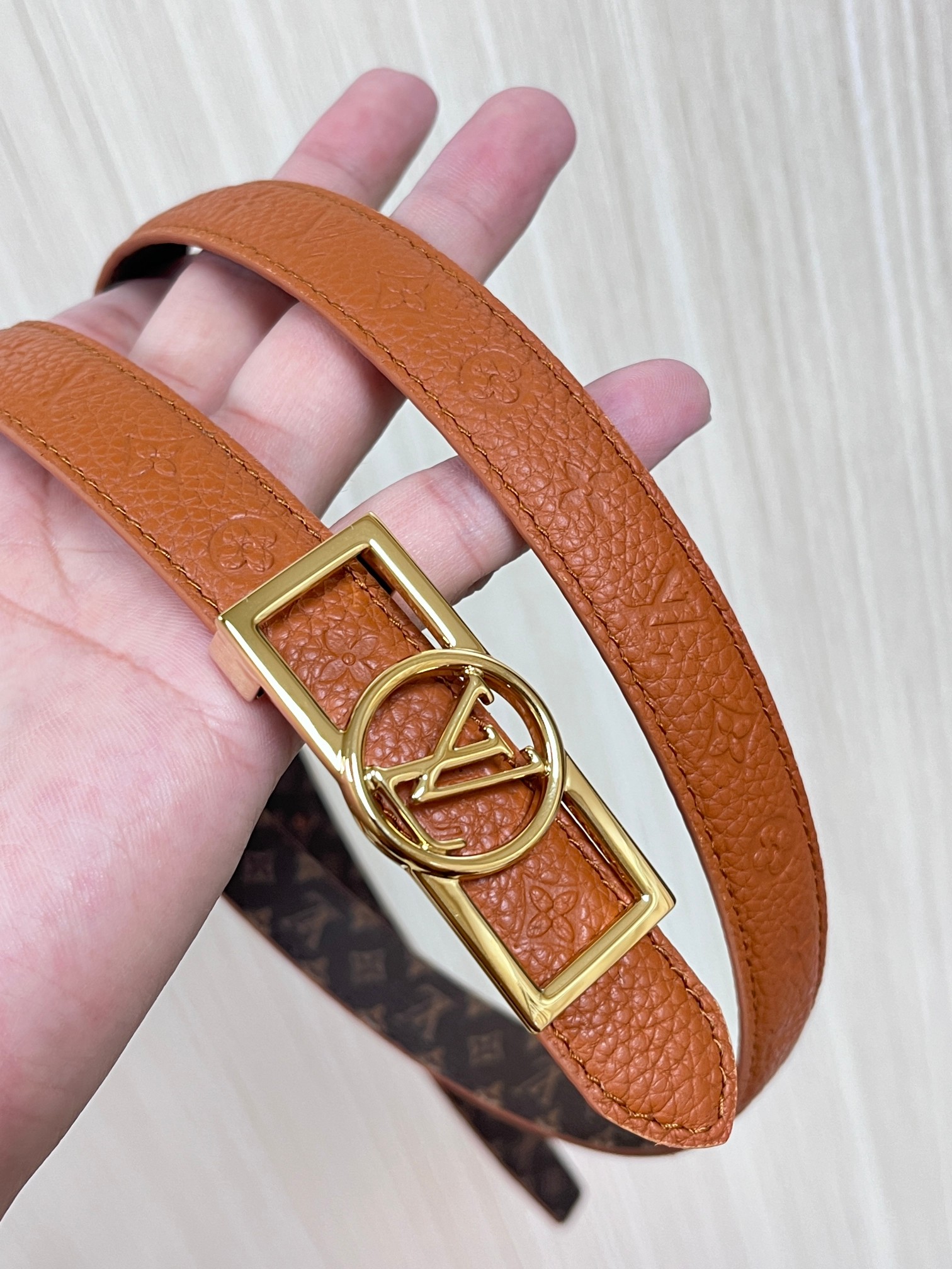LV Style Leather Top Handle Bag Women's Belts detail image 6 from source 754102