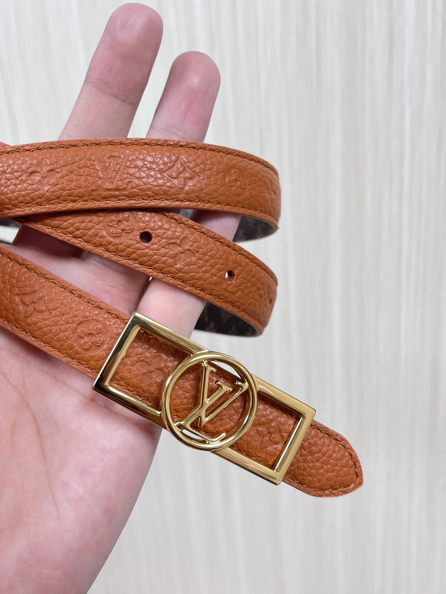 LV Style Leather Top Handle Bag Women's Belts detail image 7 from source 754102
