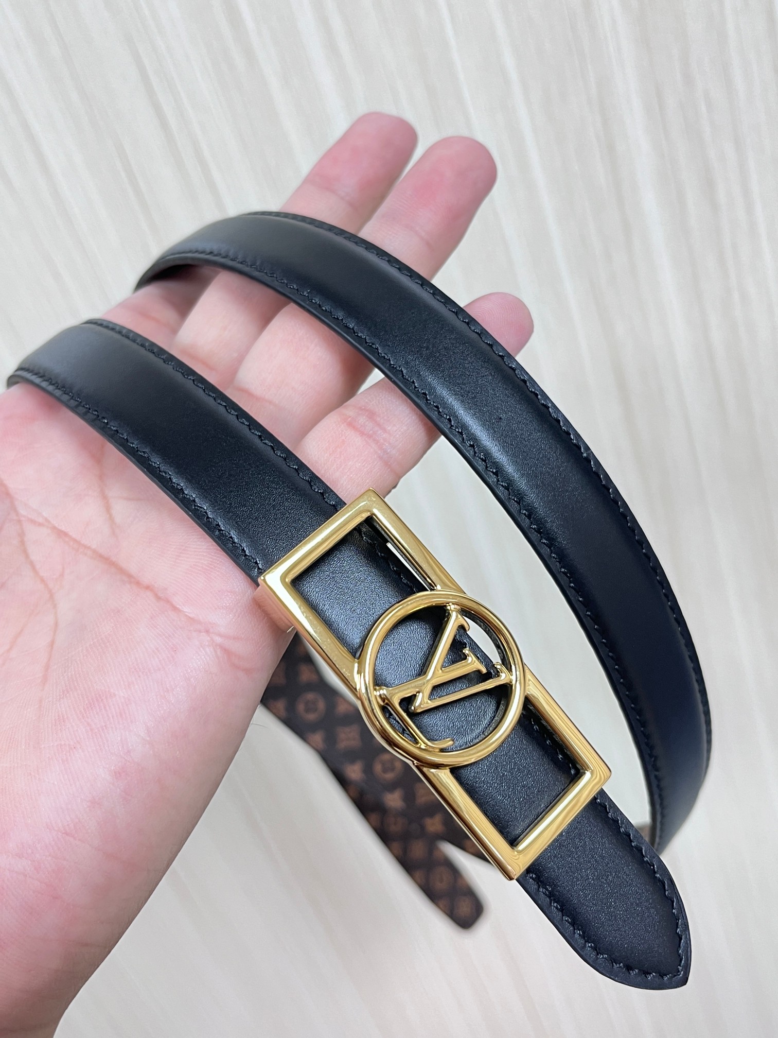LV Style Leather Top Handle Bag Women's Belts detail image 5 from source 754101