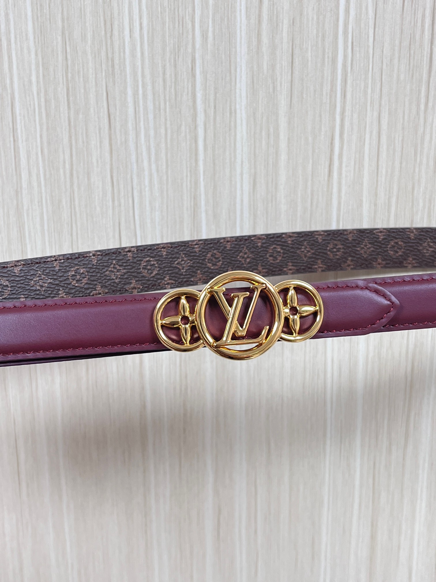 LV Style Red Leather Women's Belts Lookbook Reference image 1