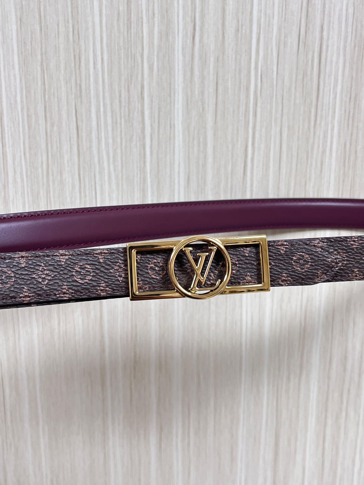 LV Style Red Leather Women's Belts Lookbook Reference image 1