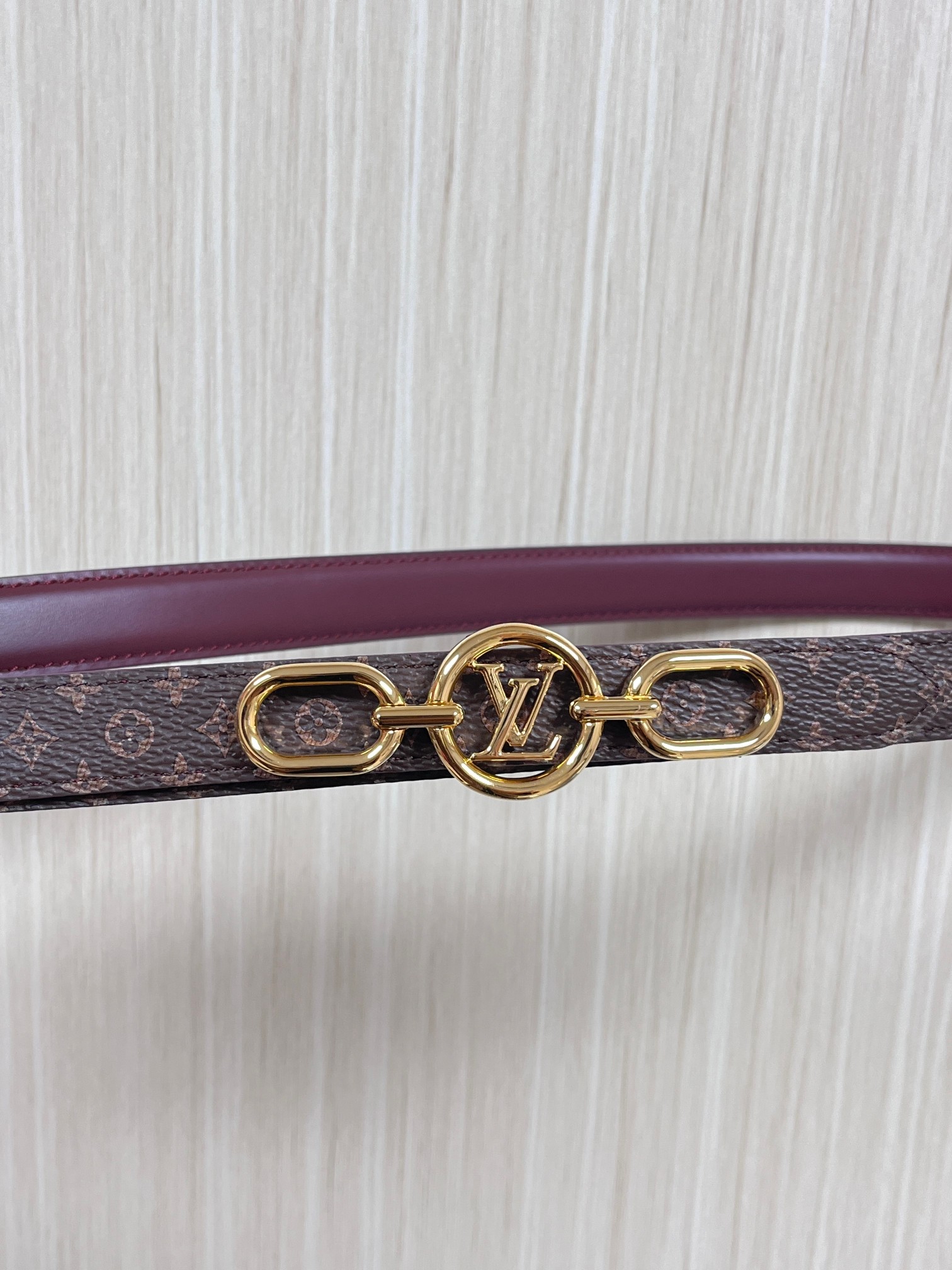LV Style Red Leather Women's Belts Lookbook Reference image 1