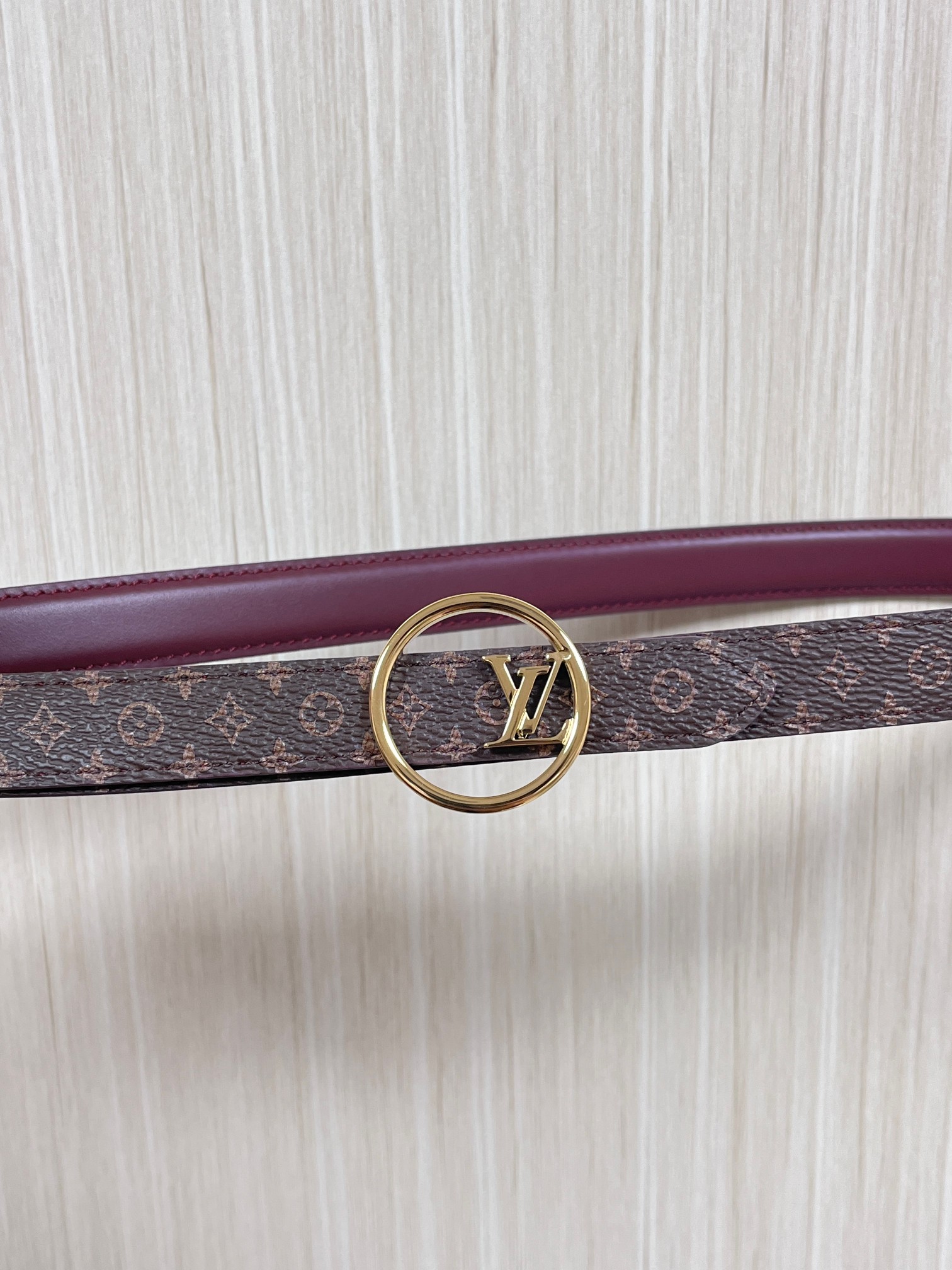 LV Style Red Leather Women's Belts Lookbook Reference image 1