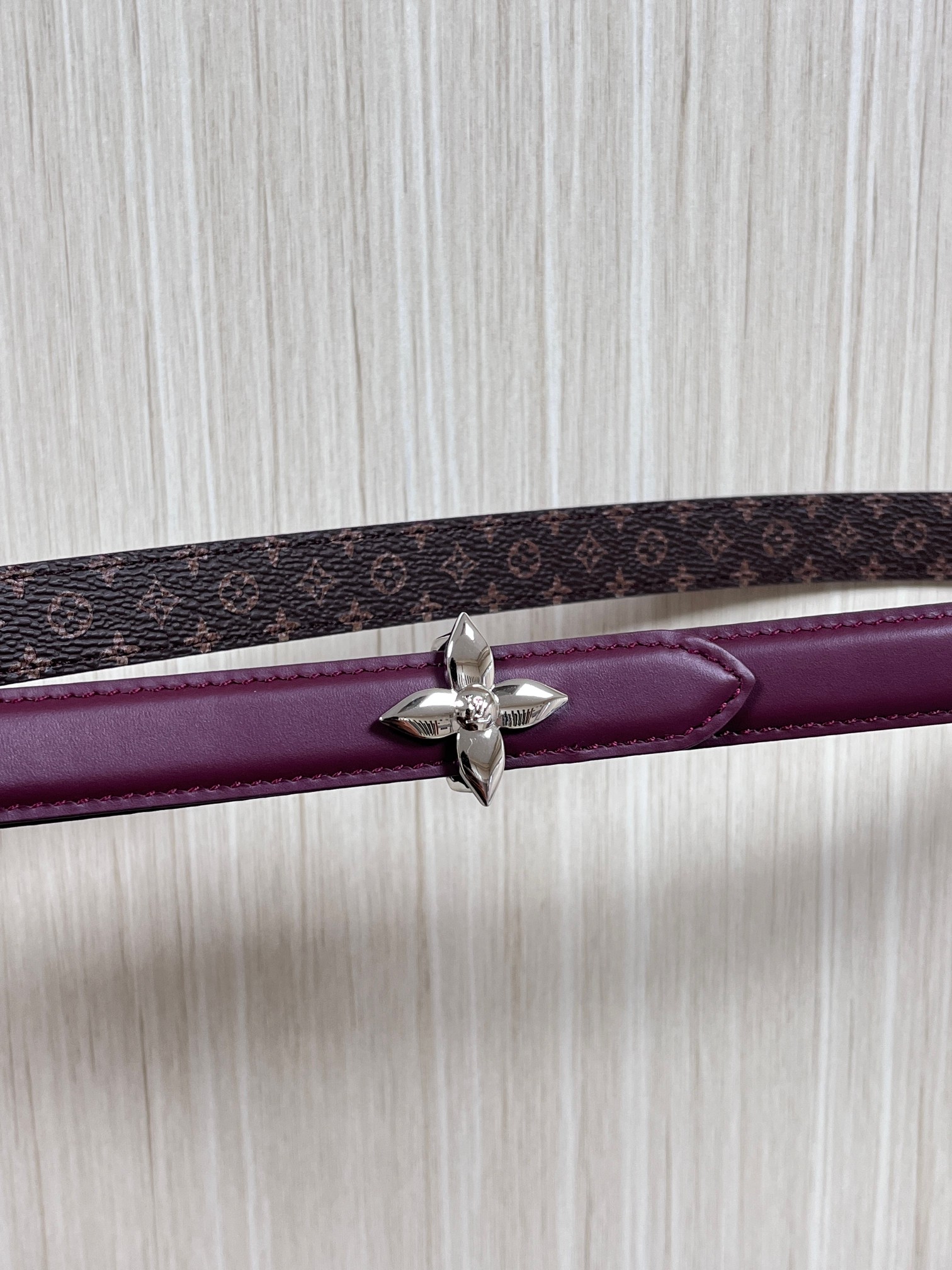 LV Style Red Leather Women's Belts Lookbook Reference image 2